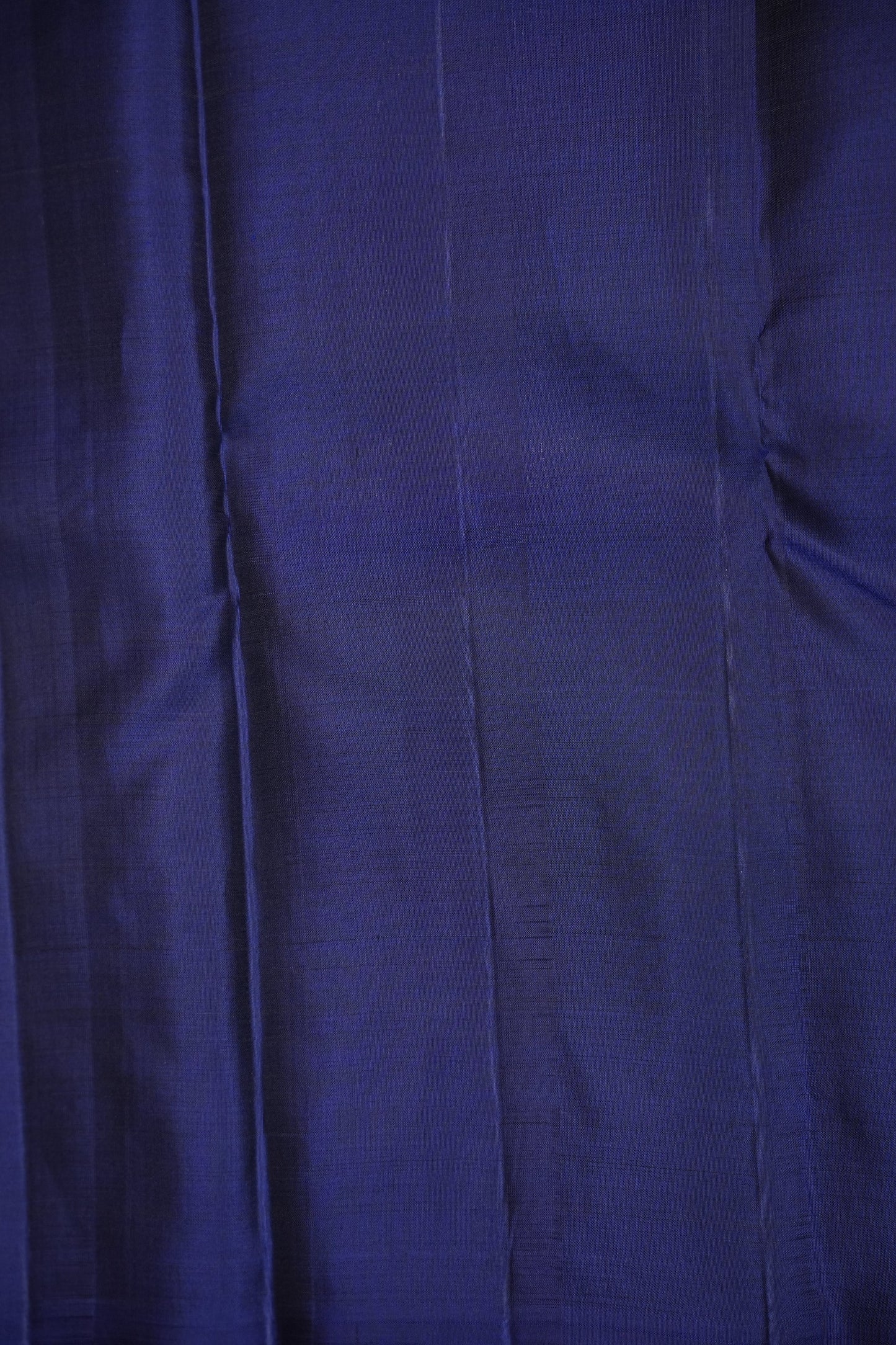 Pure Kanchipuram Silk Saree with Gold Zari Weave - Rust & Navy Blue