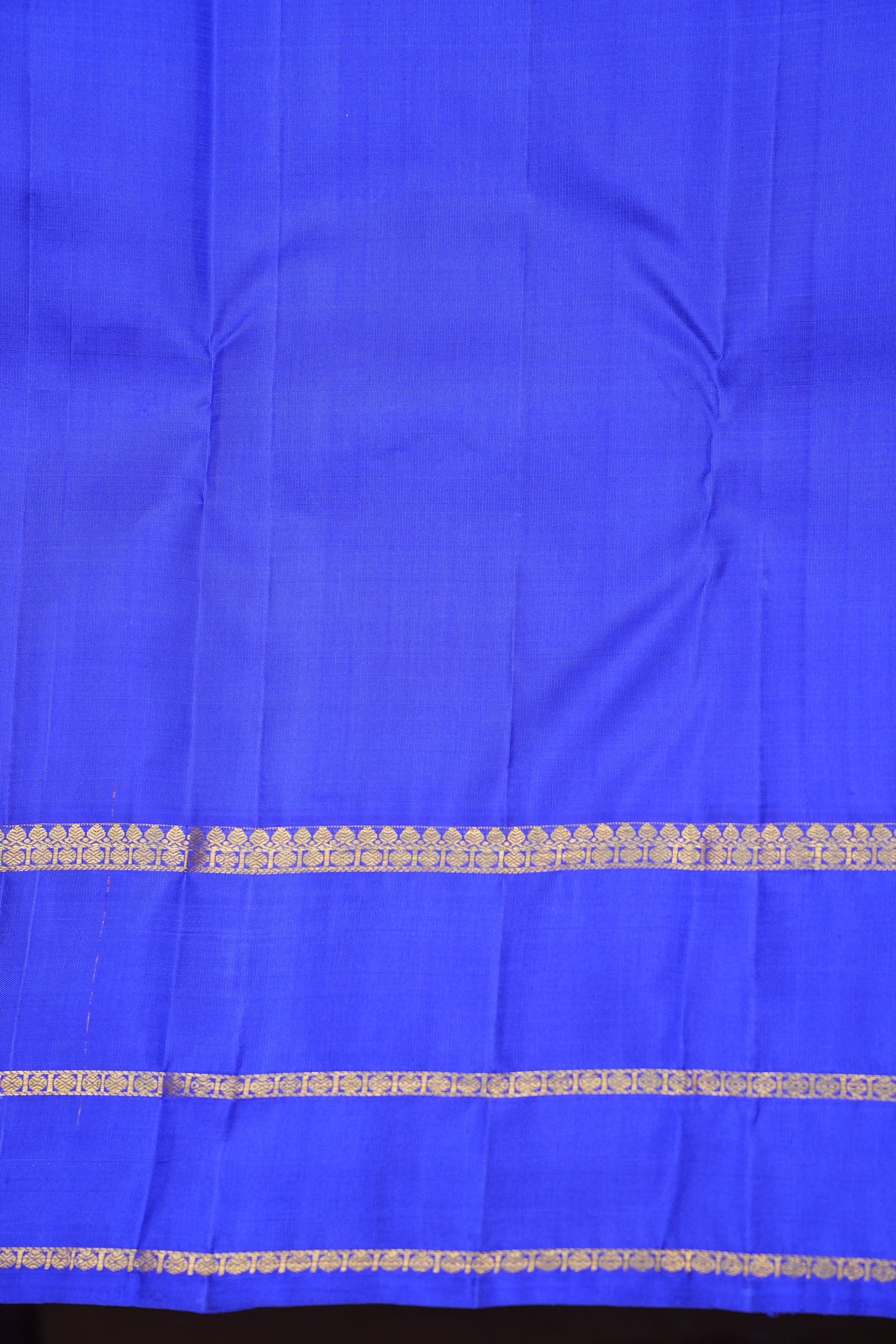 Pure Kanchipuram Silk Saree with Gold Zari - Royal Blue
