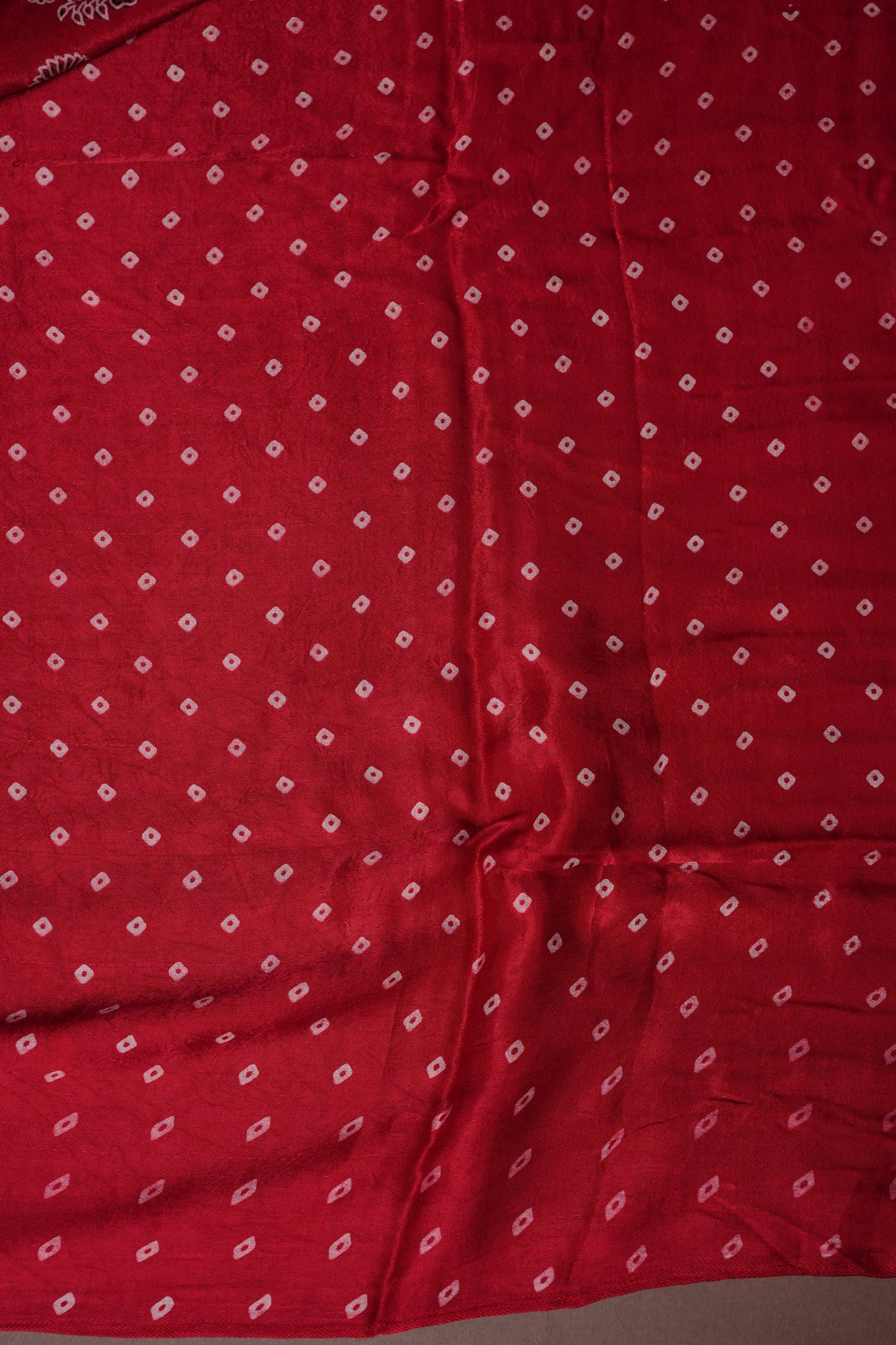 Pure Modal Silk Saree with Ajrakh Prints - Red