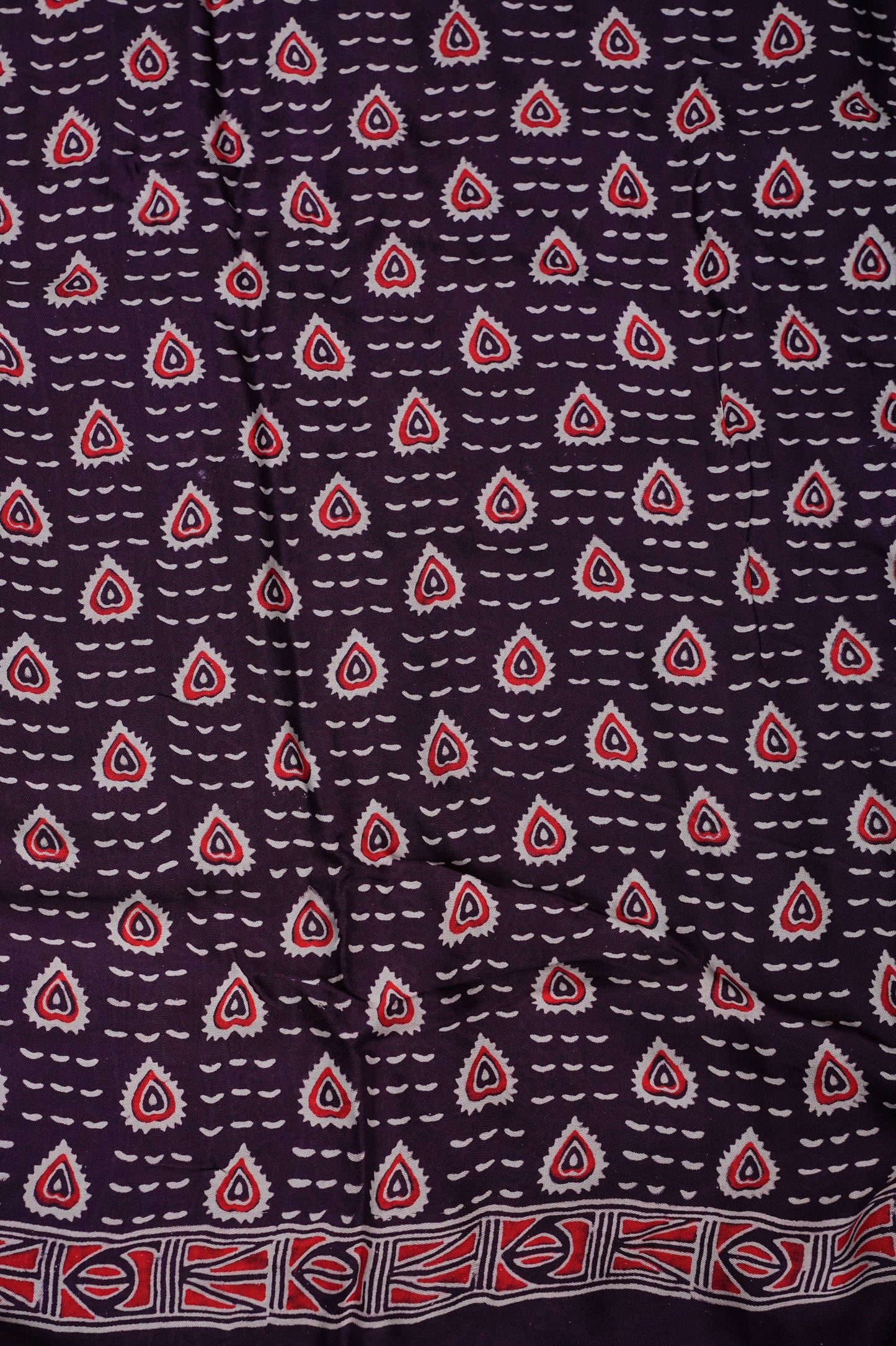 Bandhini Garchola Saree - Purple