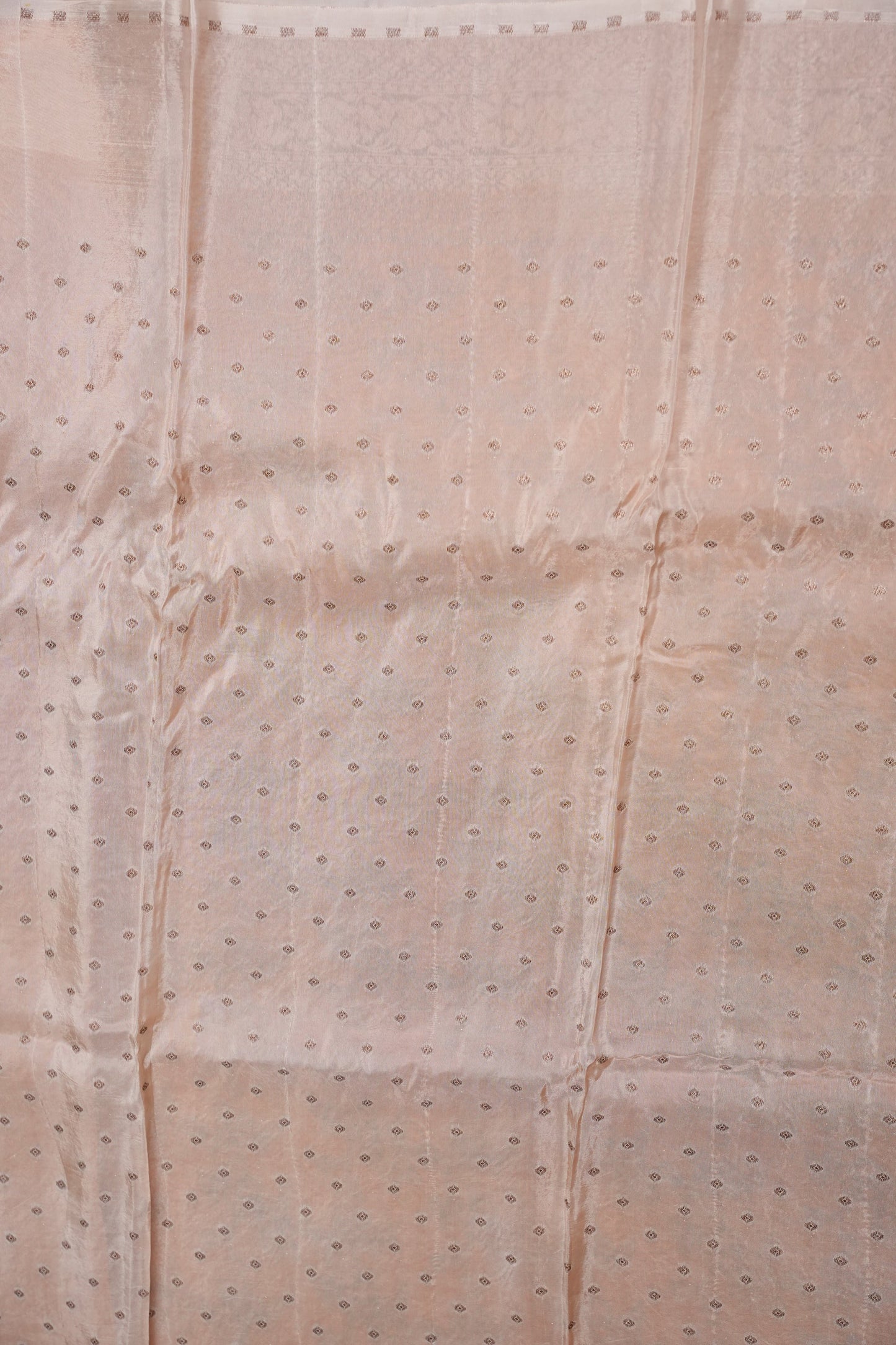Khaddi Georgette Crepe Silk Saree with Antique Border β Mustard & White