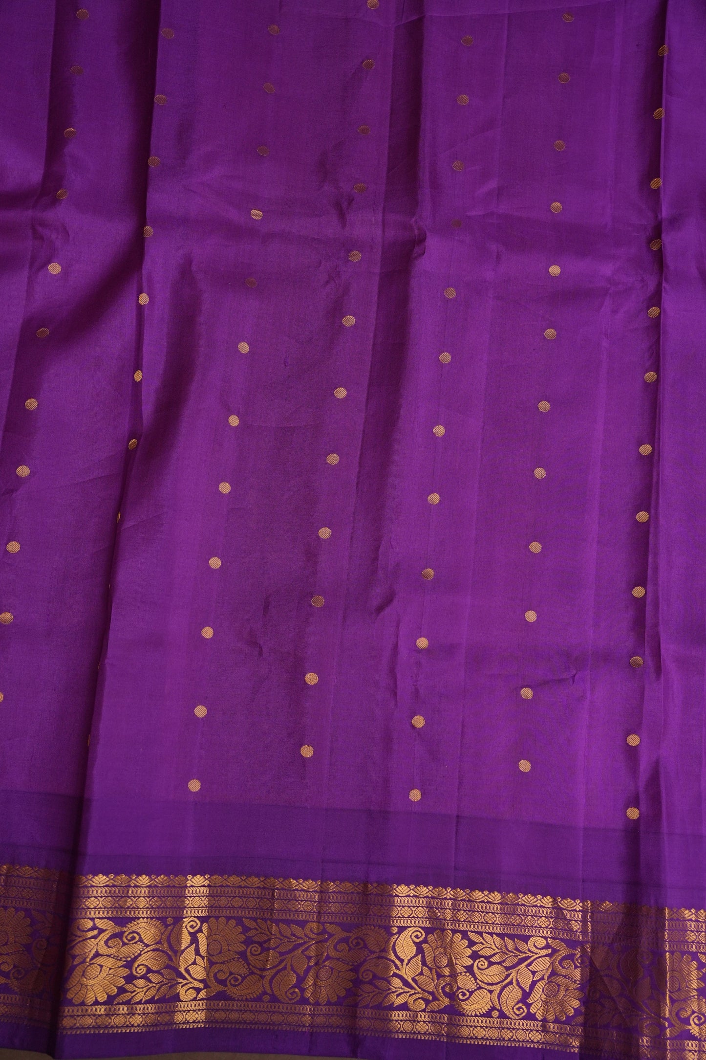 Pure Gadwal Silk Saree - Candy Pink with Deep Purple|Silk Mark Certified