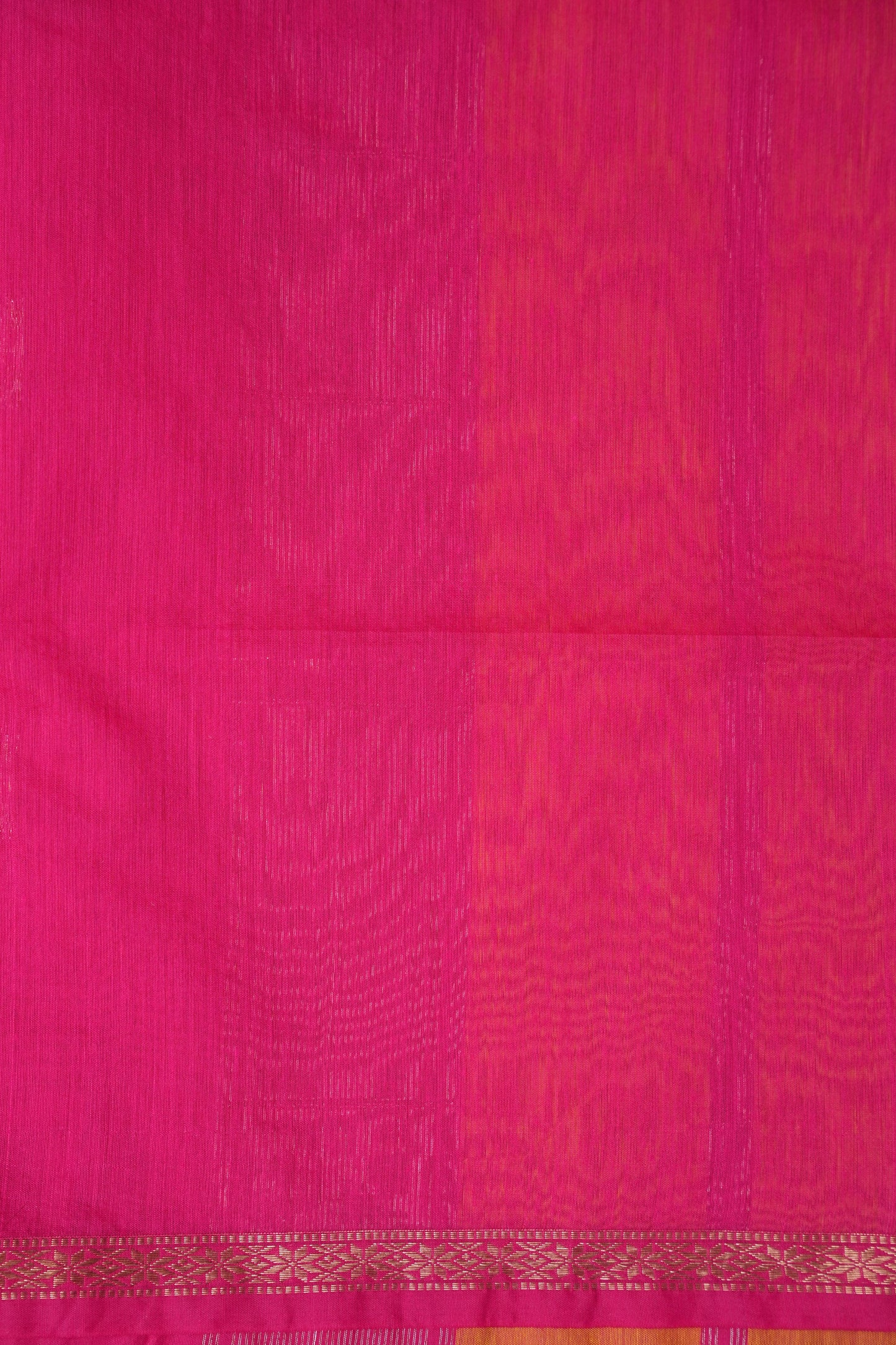 Maheshwari Silk Cotton Saree - Yellow and Pink
