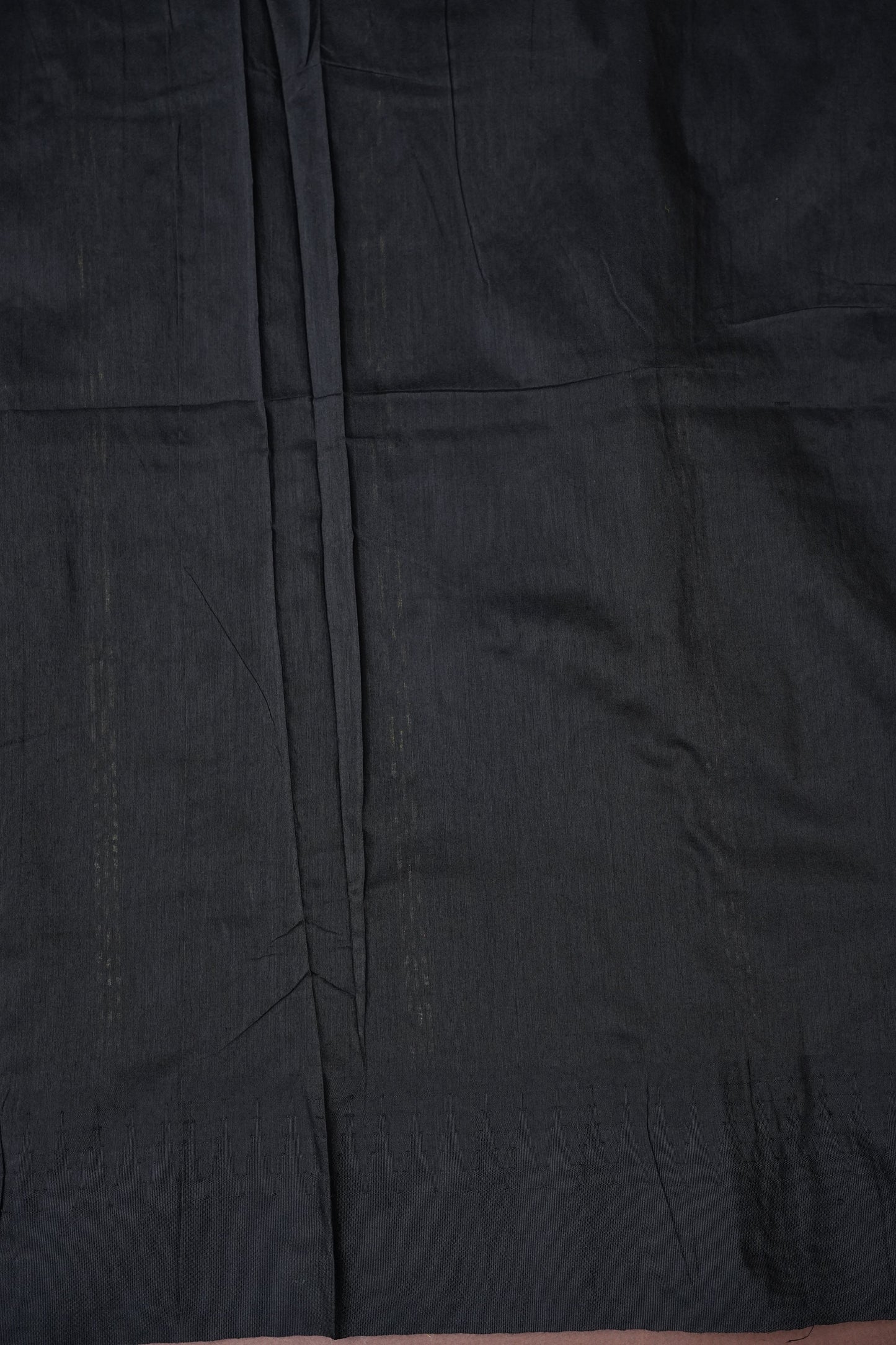 Temple Border Silk Cotton Saree - Pink and Black