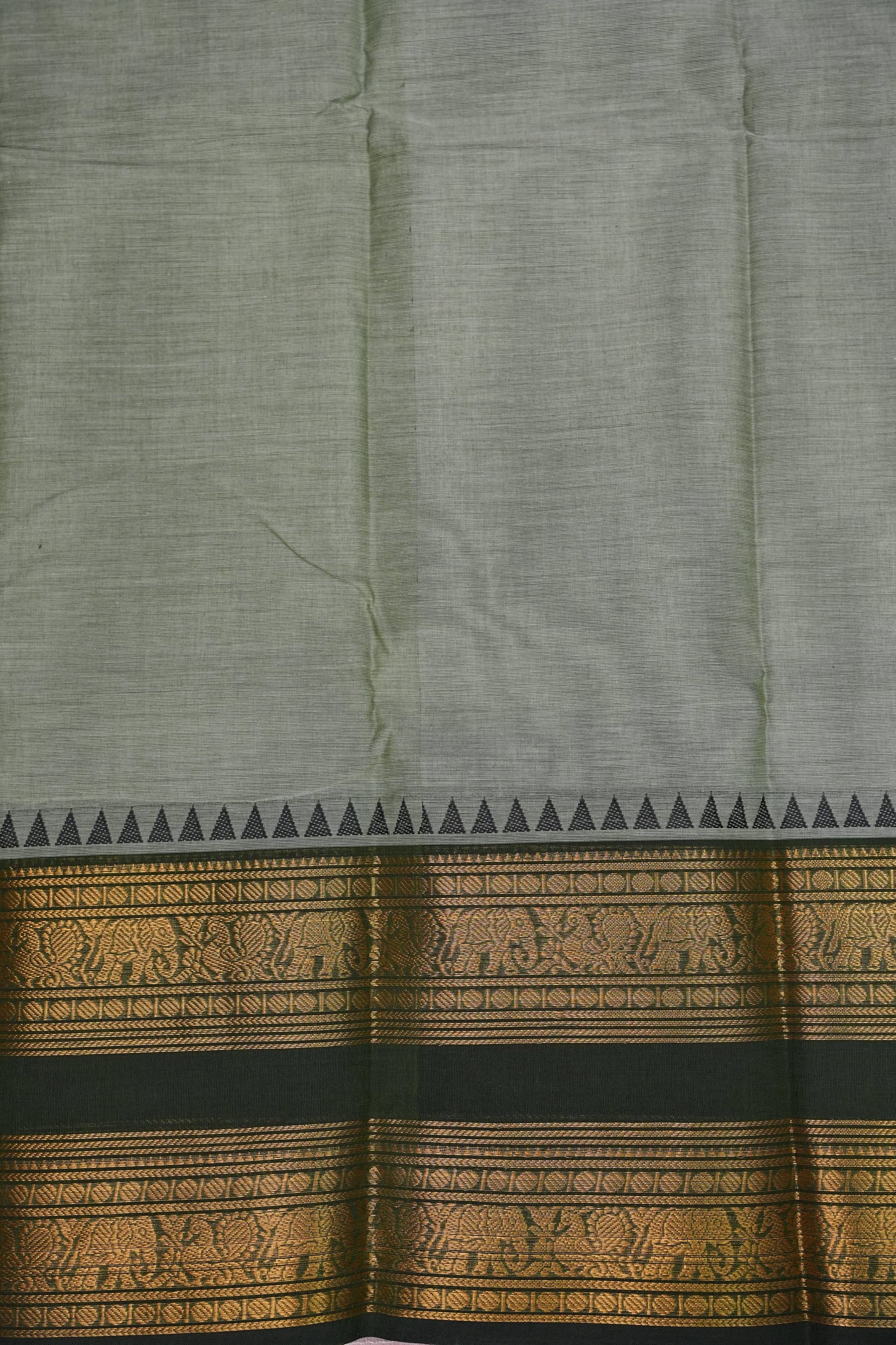 Kanchi Cotton Sarees - Grey