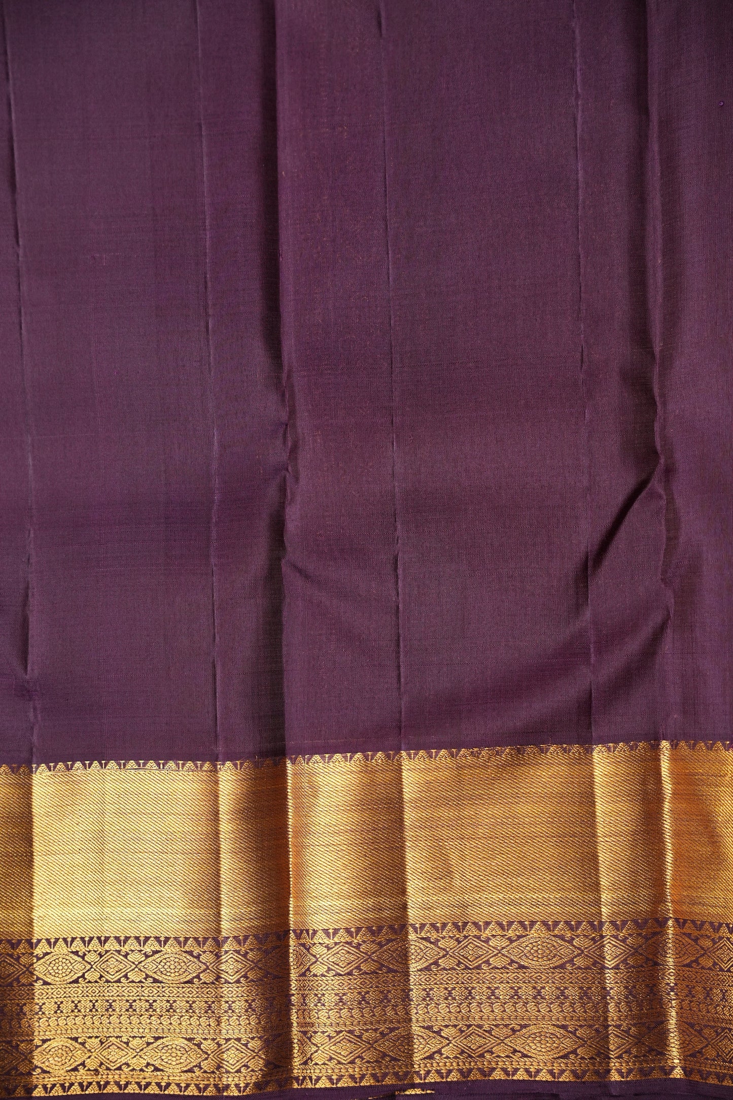 Pure Kanchipuram Silk Saree - Olive Green & Coffee| Silk Mark Certified