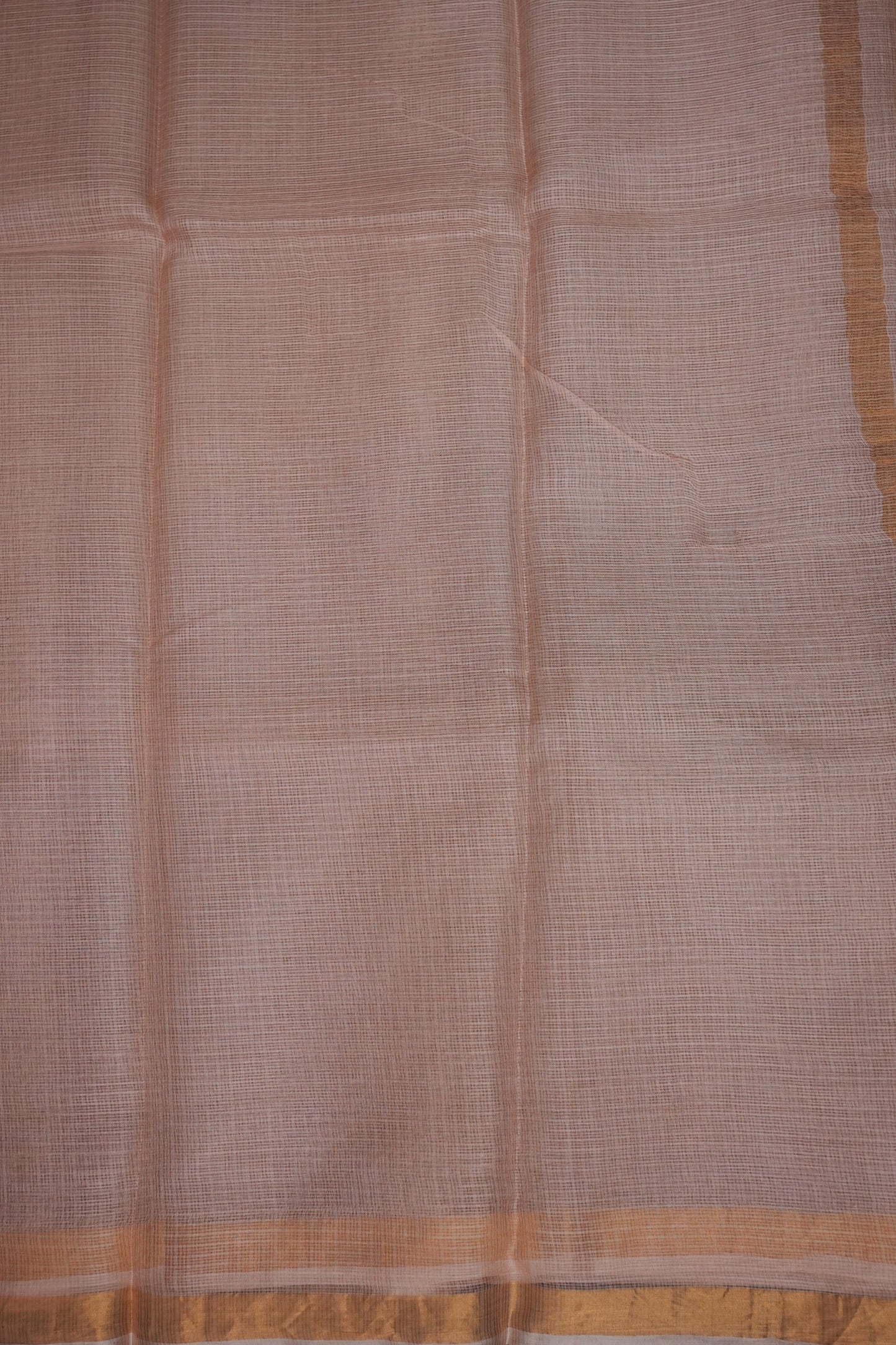 Silk Kota Multicolor Saree - Dusty Nude Shade