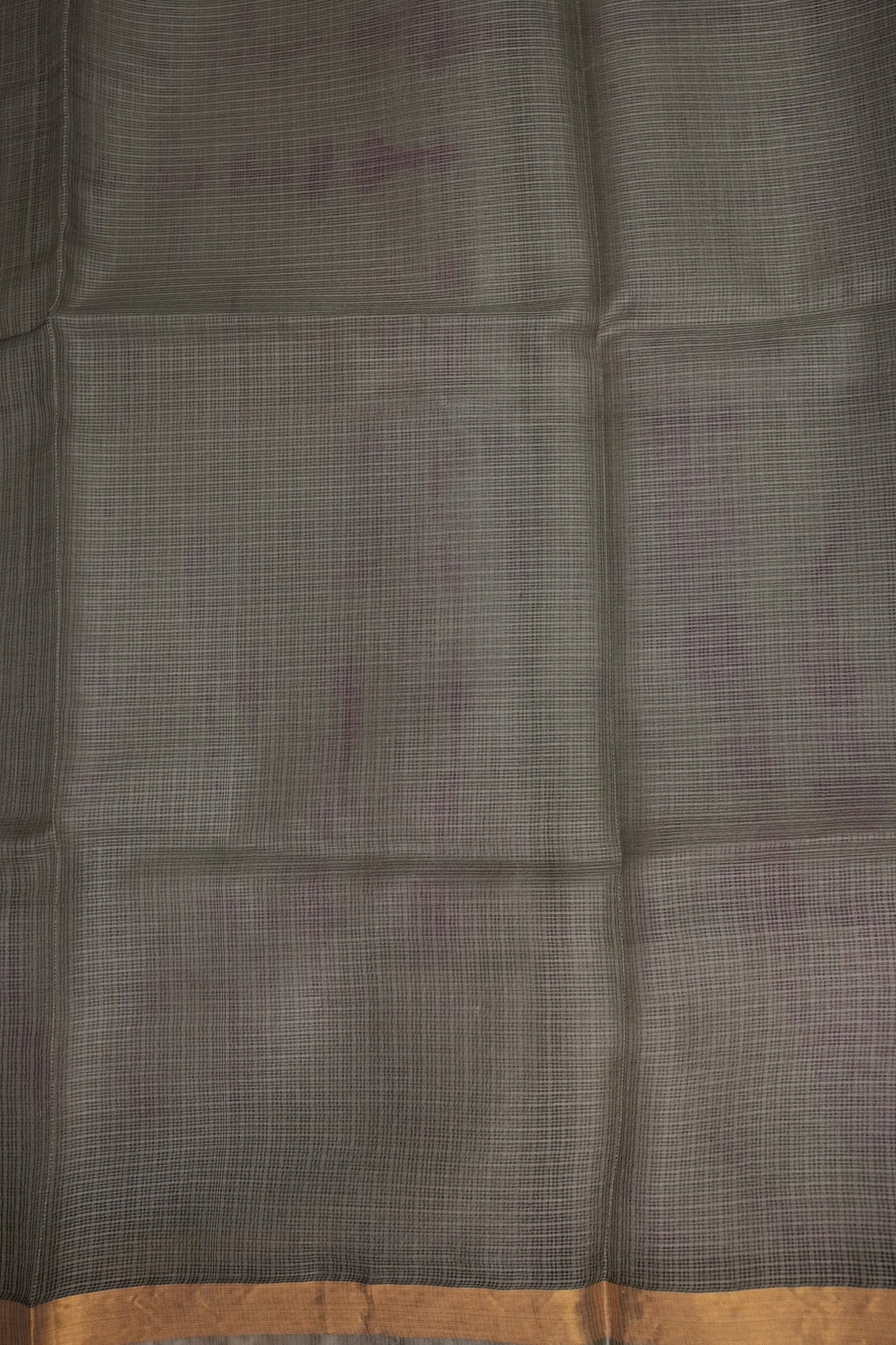 Silk Kota Shibori Tie & Dye Saree - Grey with Pink & White