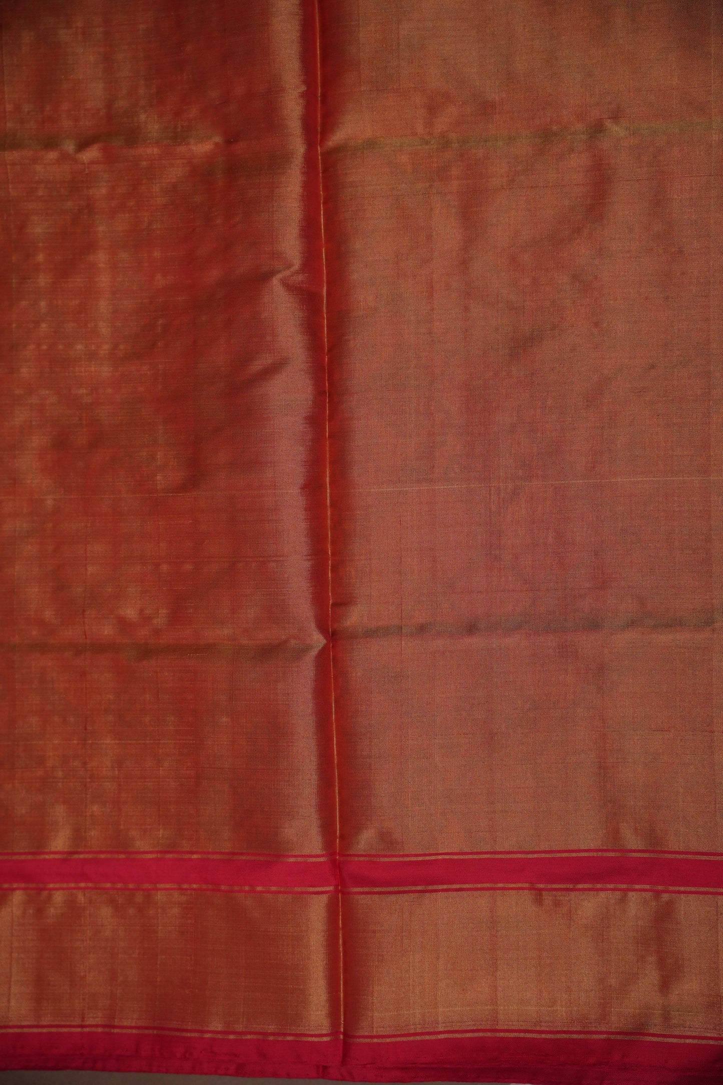 Mustard Yellow Pochampally Ikkat Silk Saree with Red Tissue Border|Silk Mark Certified