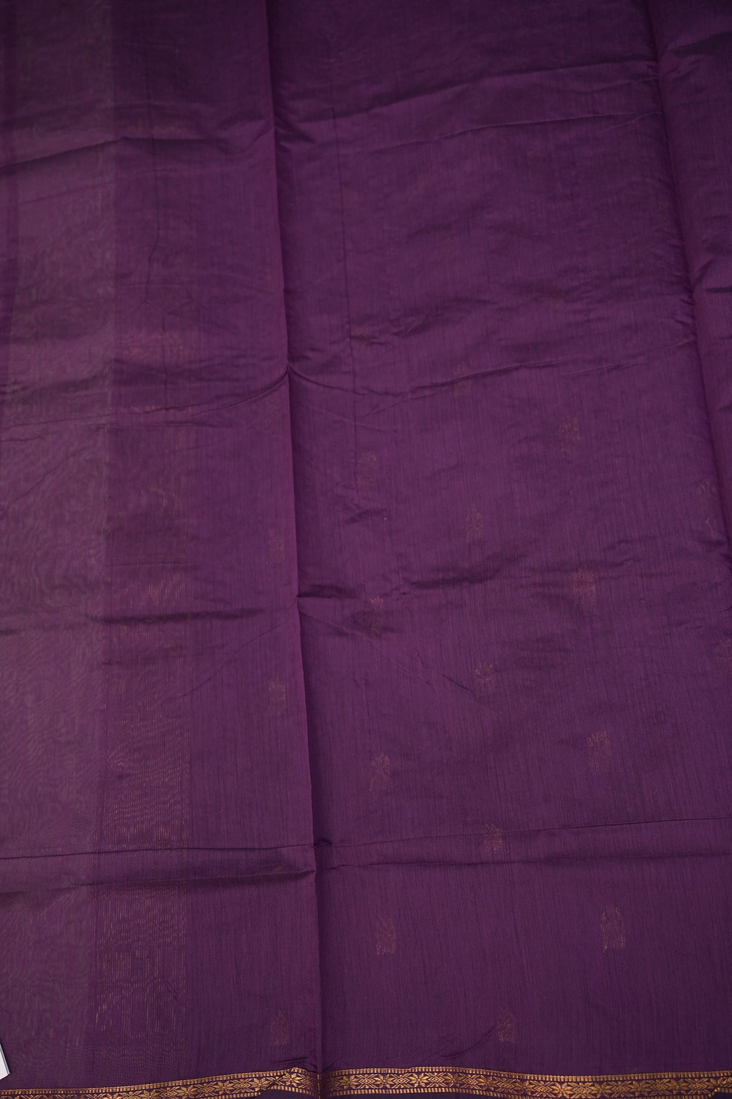 Maheshwari Silk Cotton Saree | Sage Green and Purple