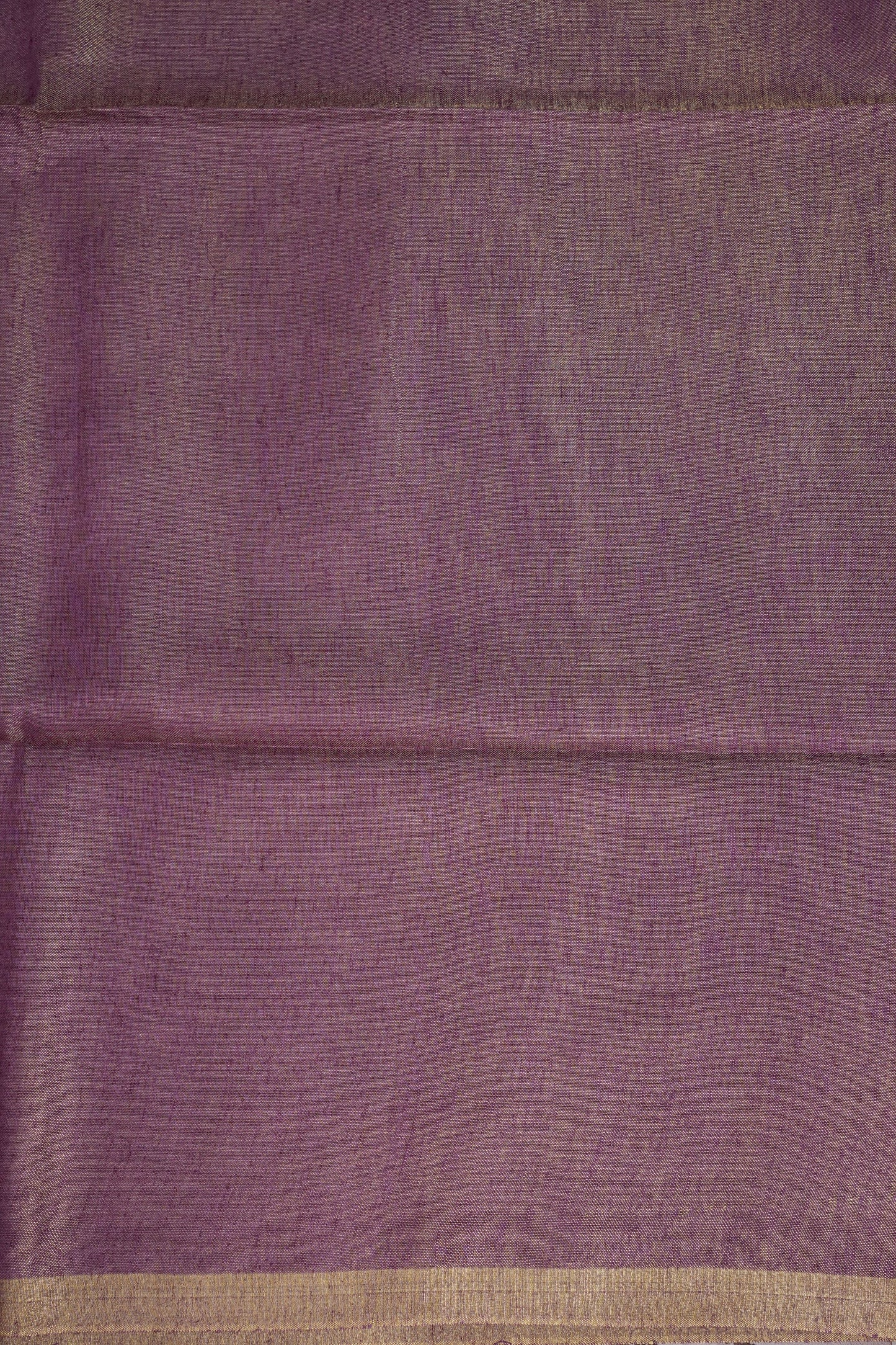 Lavender & Antique Gold Tissue Linen Saree