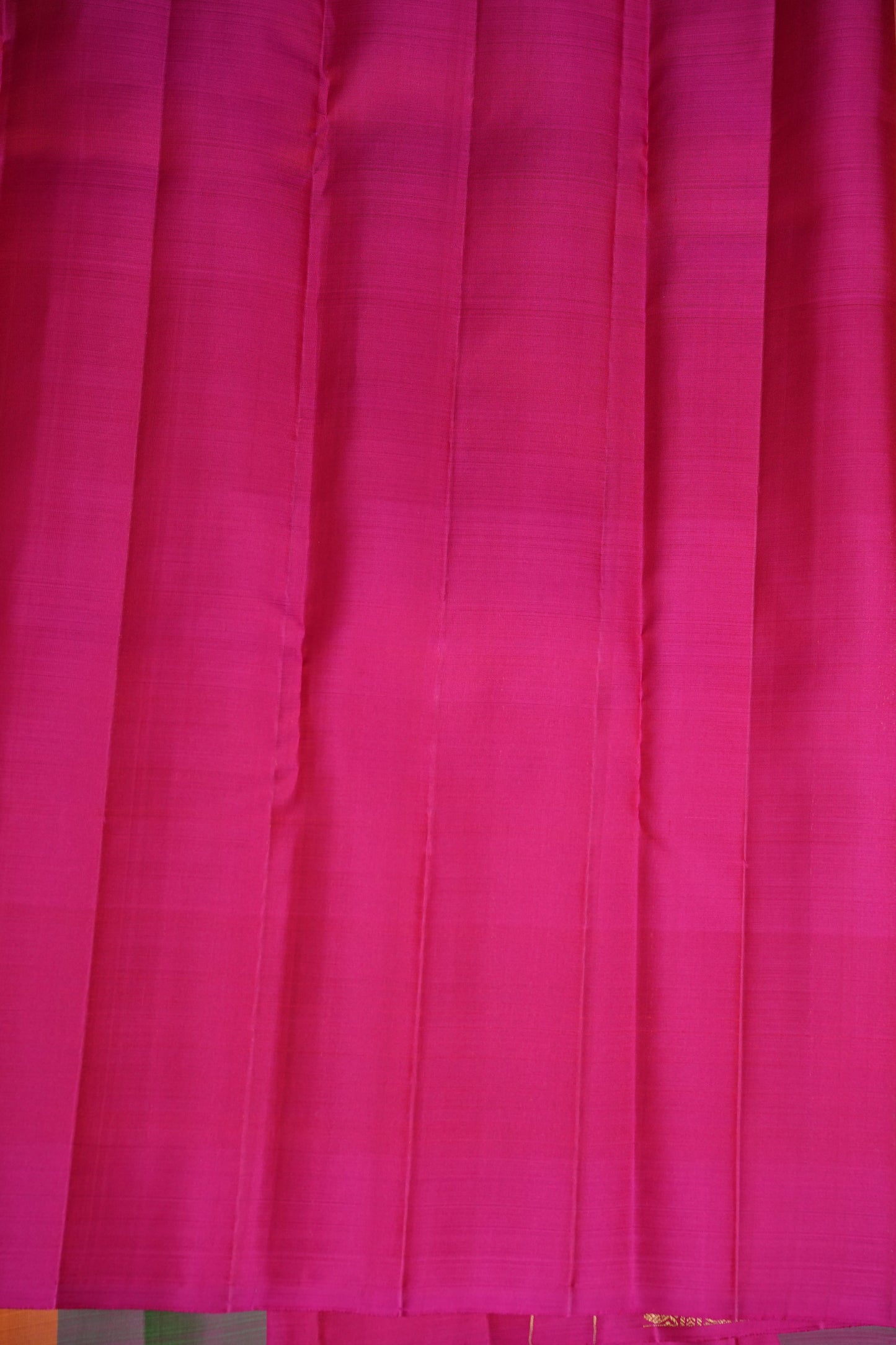 PURE KANCHIPURAM SILK PALLAM PALUM KATTAM SAREE – MULTICOLOUR CHECKS WITH PINK PALLU | SILK MARK CERTIFIED