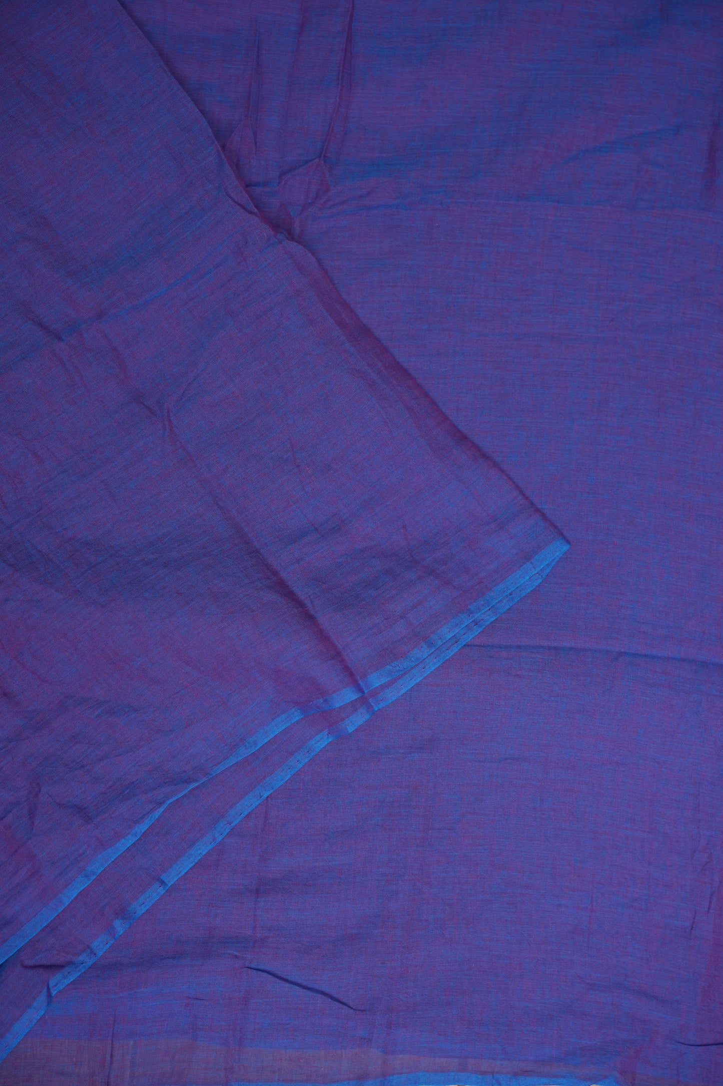 Royal Blue Mul Mul Cotton Party Wear Saree with Handcrafted Flying Eagle Embellishment