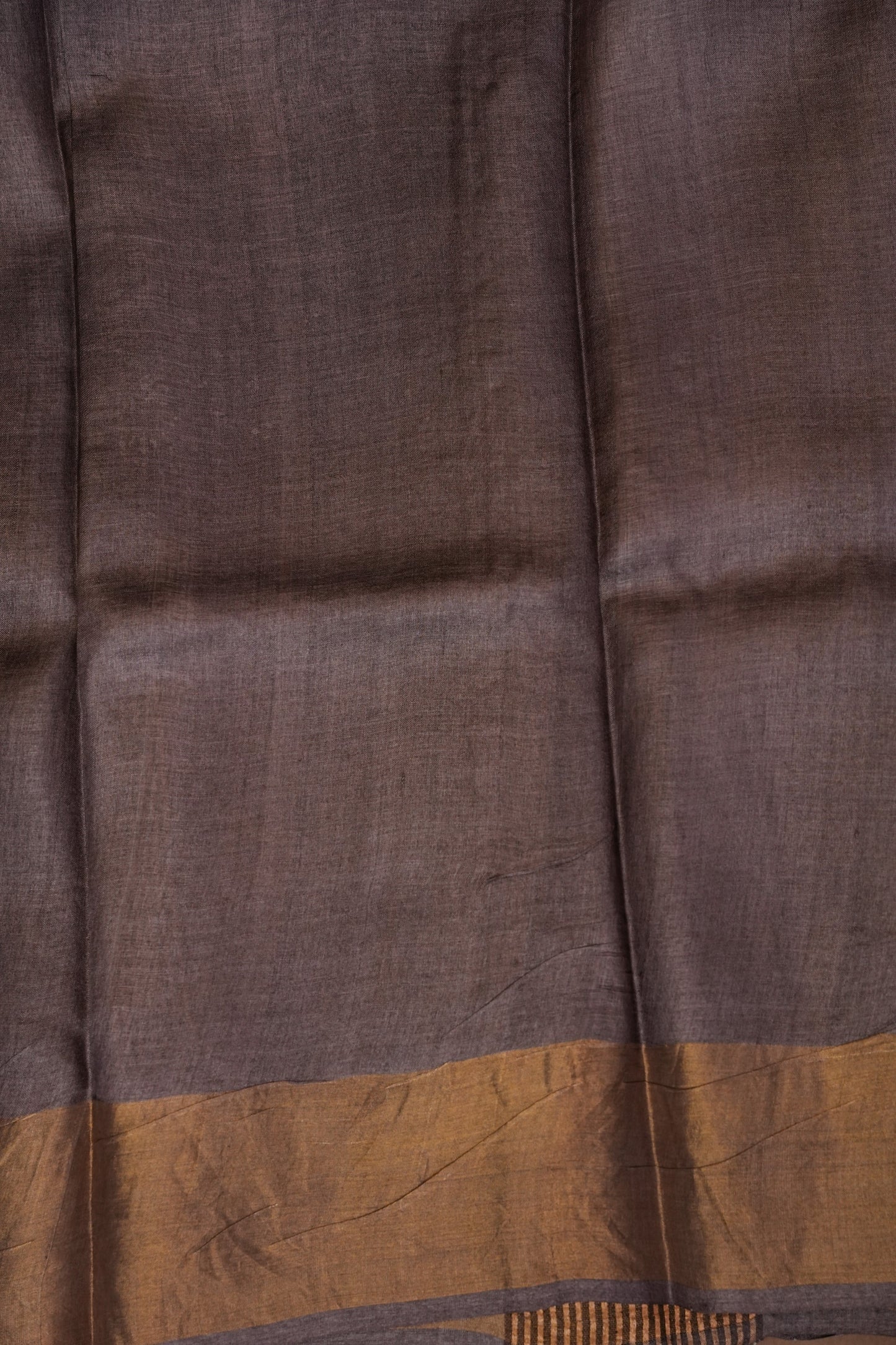 Geometric Patterned Pure Tussar Silk Saree-Multitoned|Silk Mark Certificate
