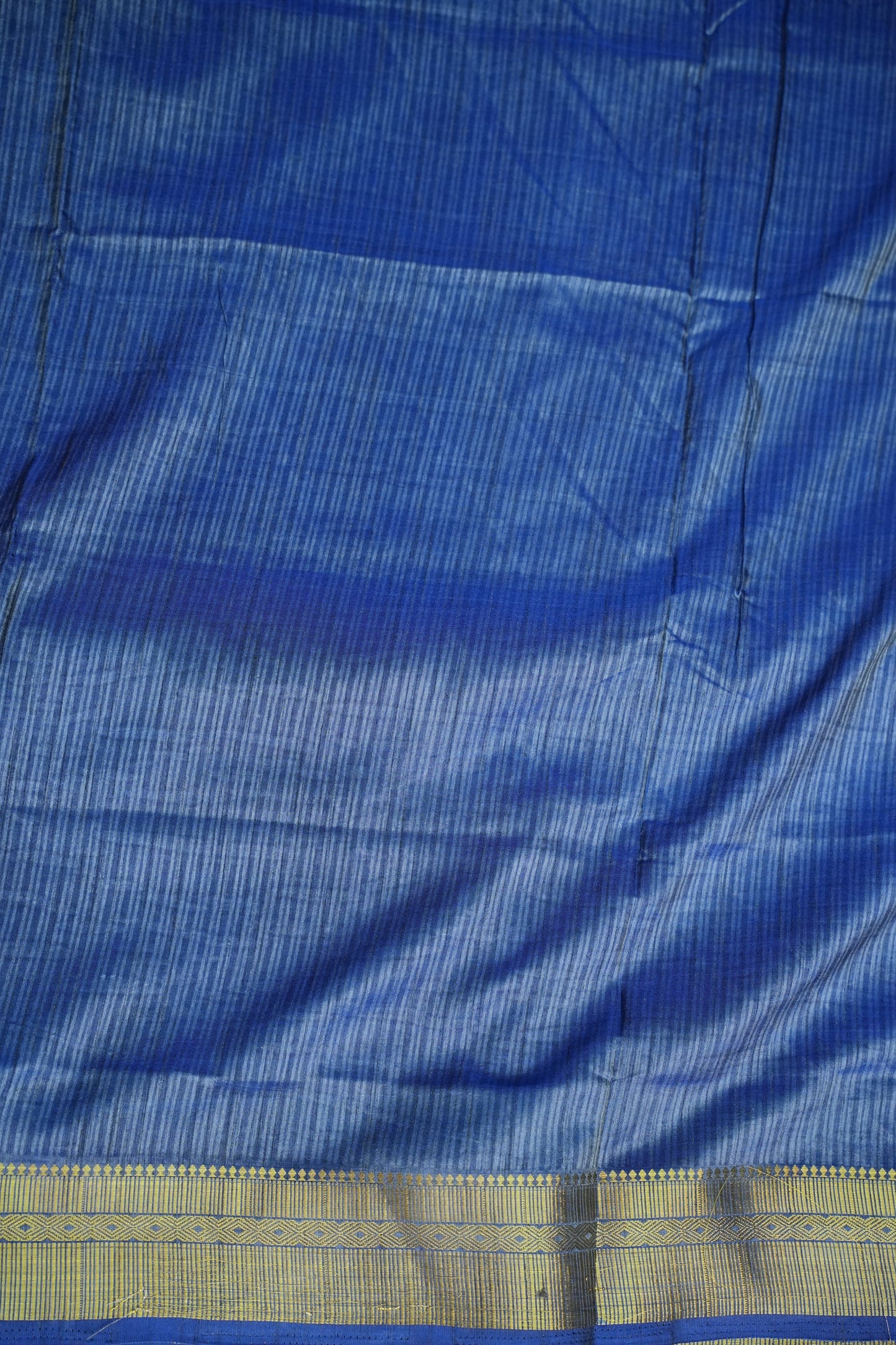 Royal Blue Semi Silk Saree with Elegant Ikat-Inspired Weaves & Designer Pallu