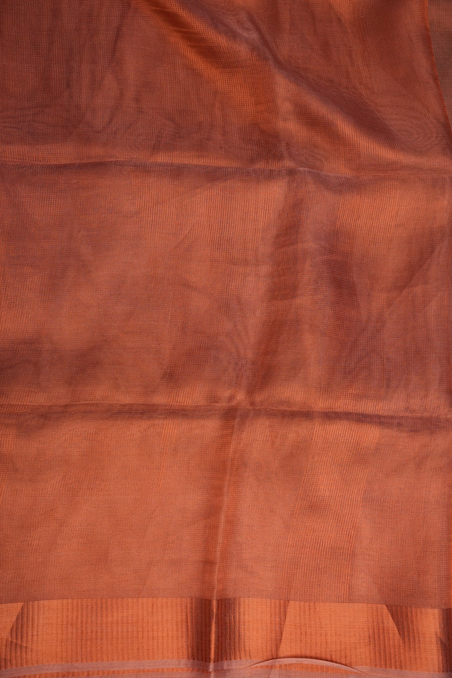 Premium Tissue Silk Saree β Copper Rust Elegance