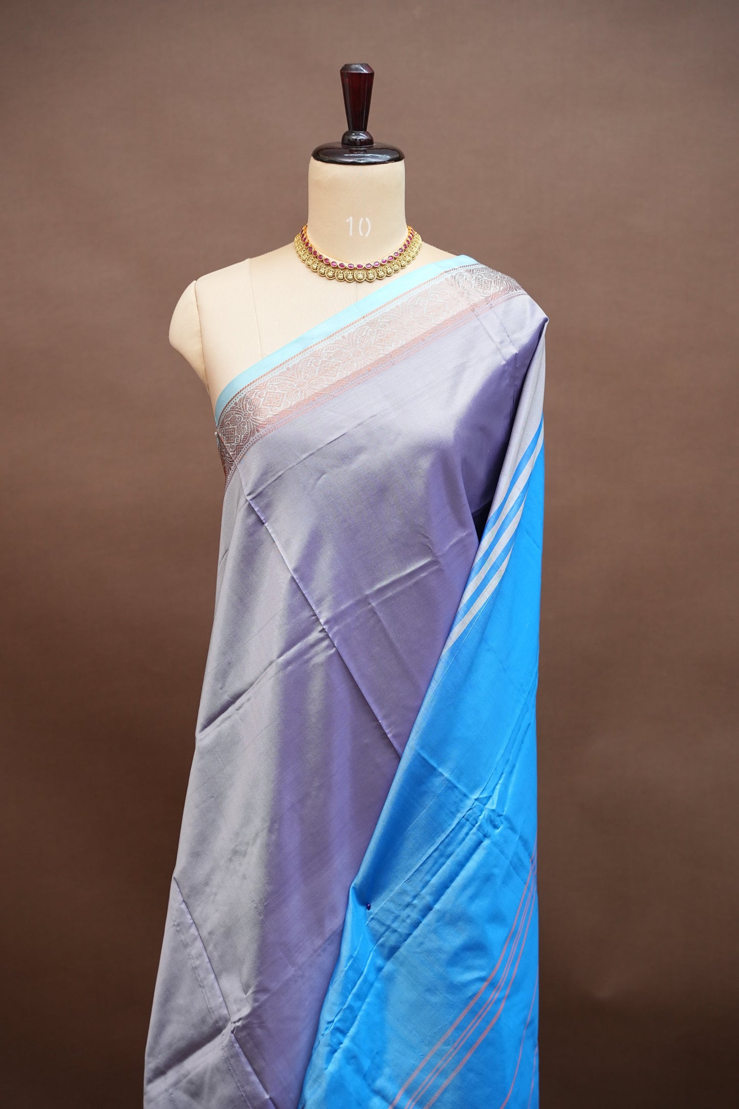 Vegan Silk Saree β Lavender