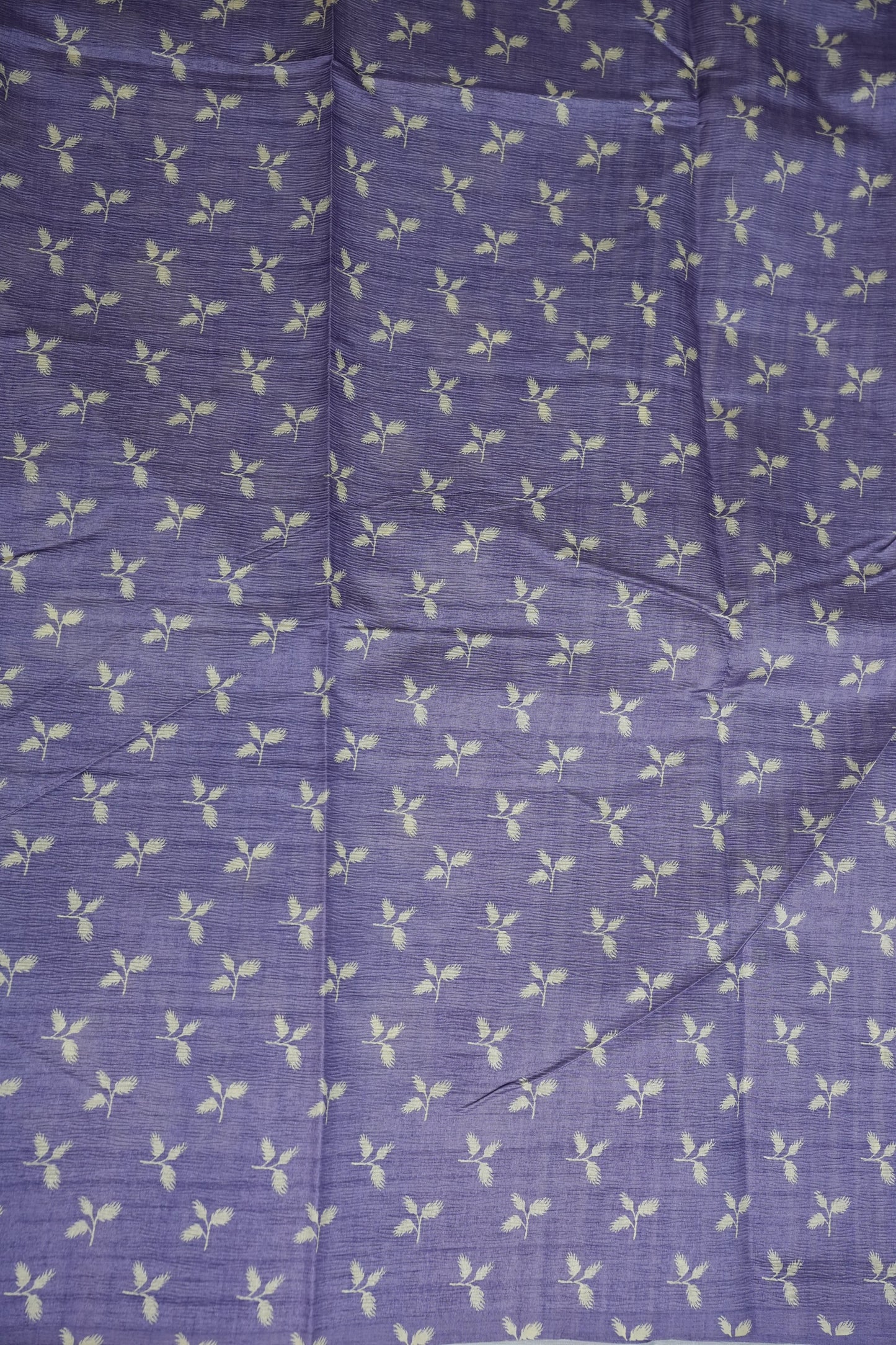 Semi Raw Silk Saree β Lavender Bloom