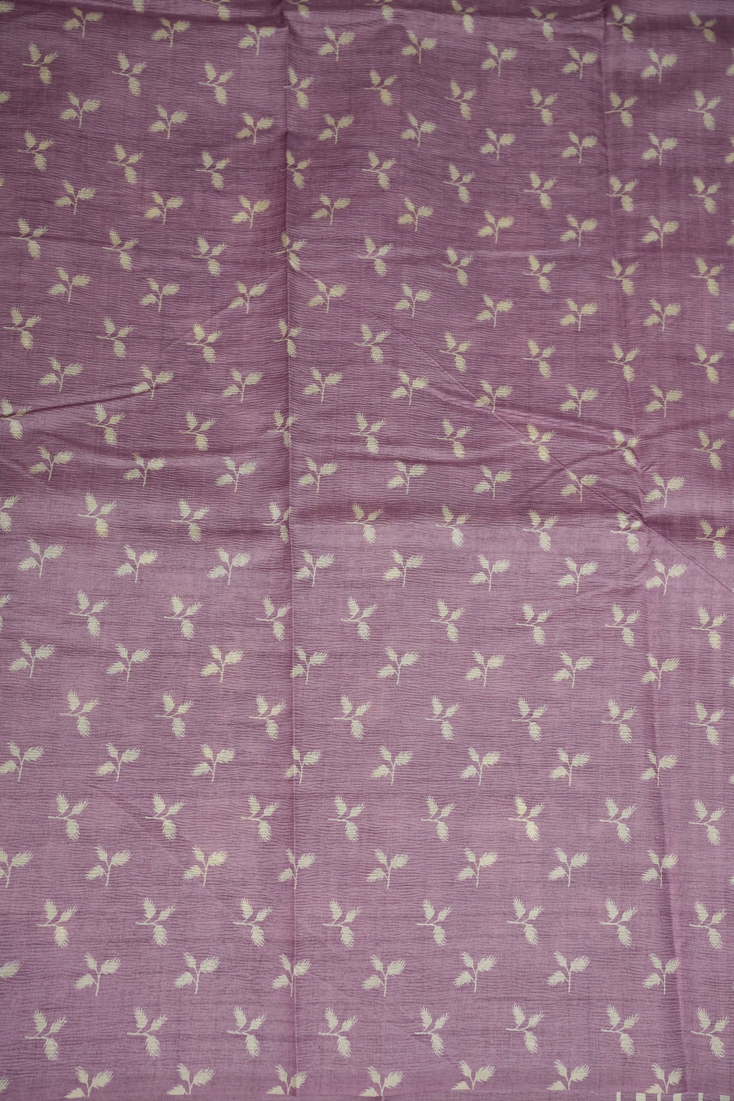 Semi Raw Silk Saree β Lavender Bloom Elegance