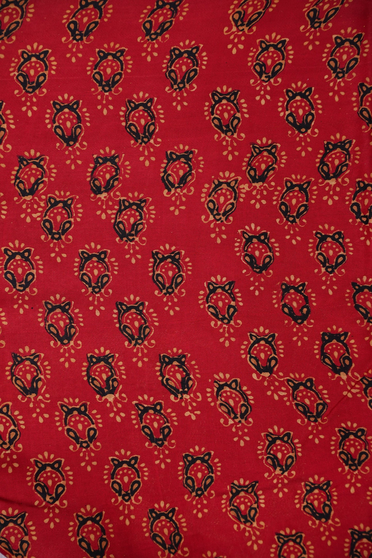 Bandhini Garchola Modal Silk Saree - Classic Red