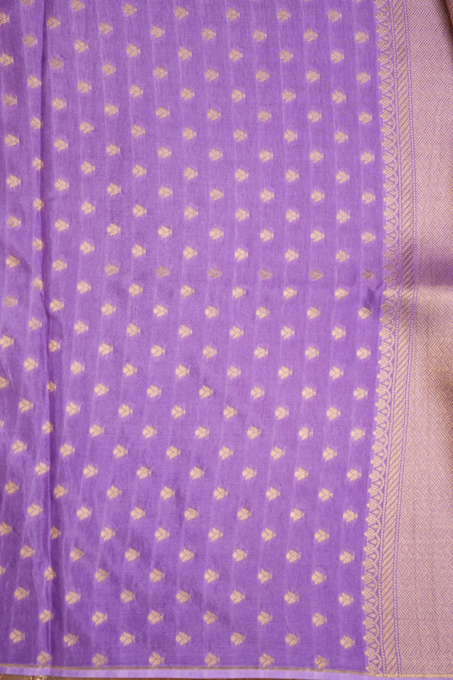 Shikargah Soft Banarasi Silk Saree–Lavender