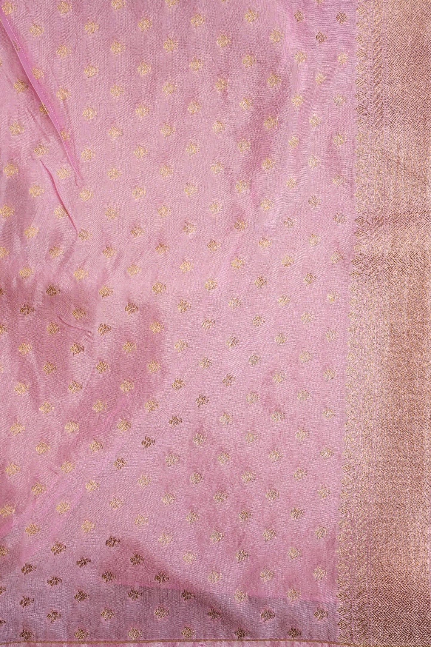 Shikargah Soft Banarasi Silk Saree–Light Pink