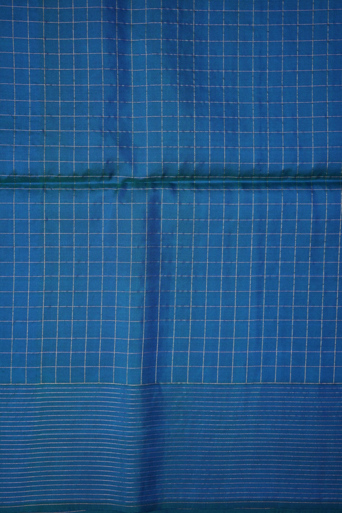 Pure Soft Silk Saree - Pink with Copper Sulphate Blue