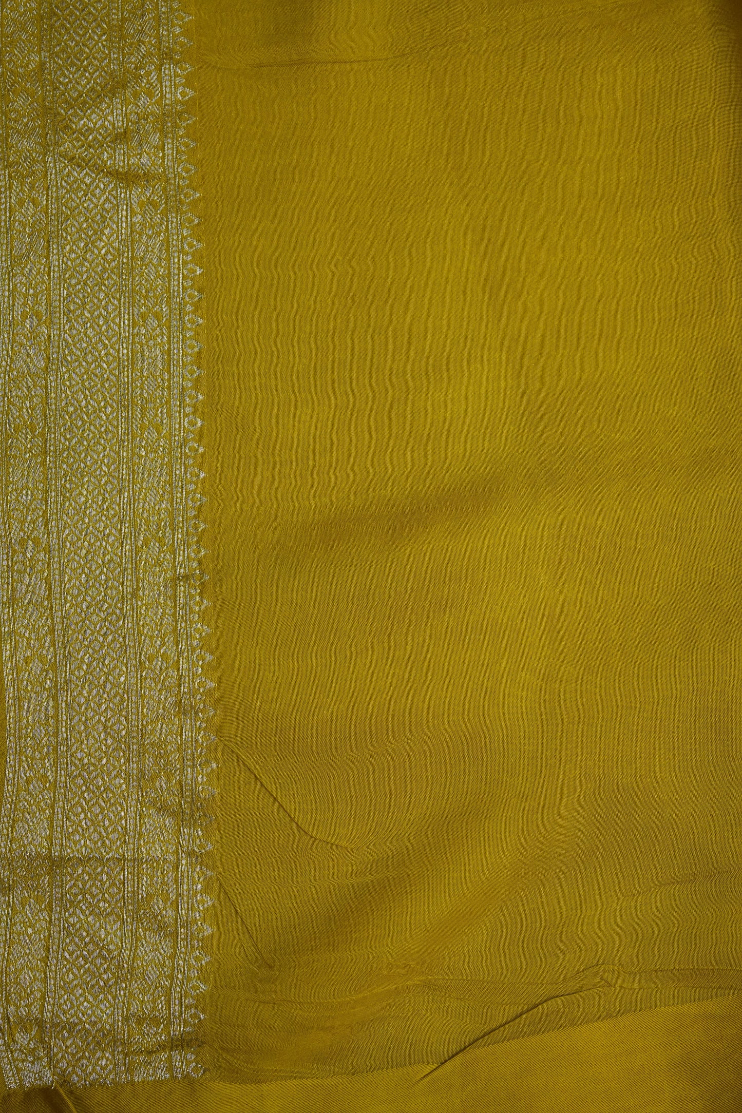 Sunshine Yellow Soft Banarasi Silk Saree with Traditional Elephant Motifs