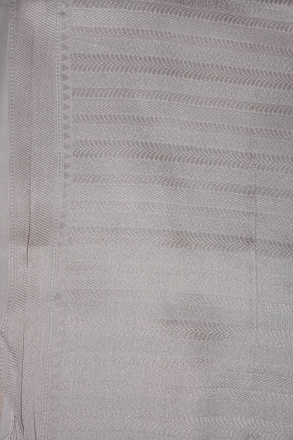 Soft Banarasi Silk Saree - Half White