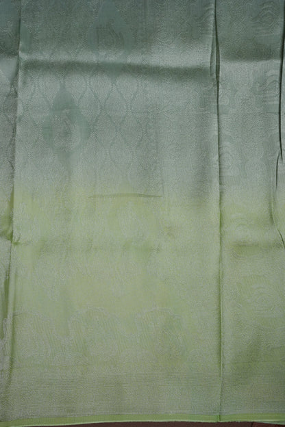 Soft Banarasi Silk Saree - Pastel Green