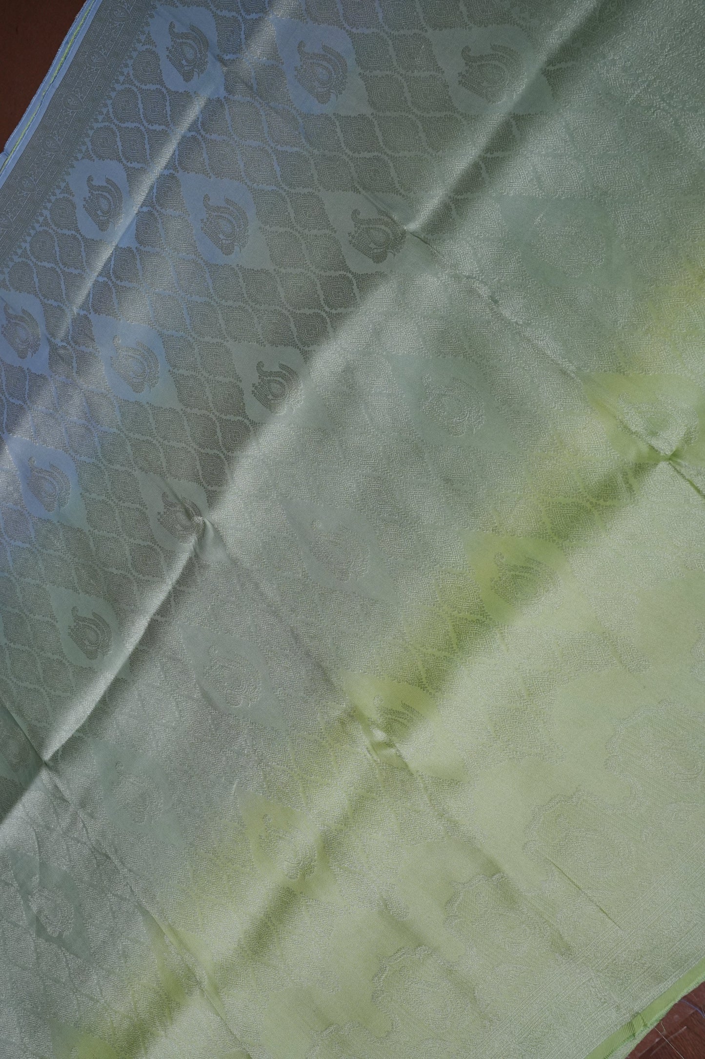 Soft Banarasi Silk Saree - Pastel Green