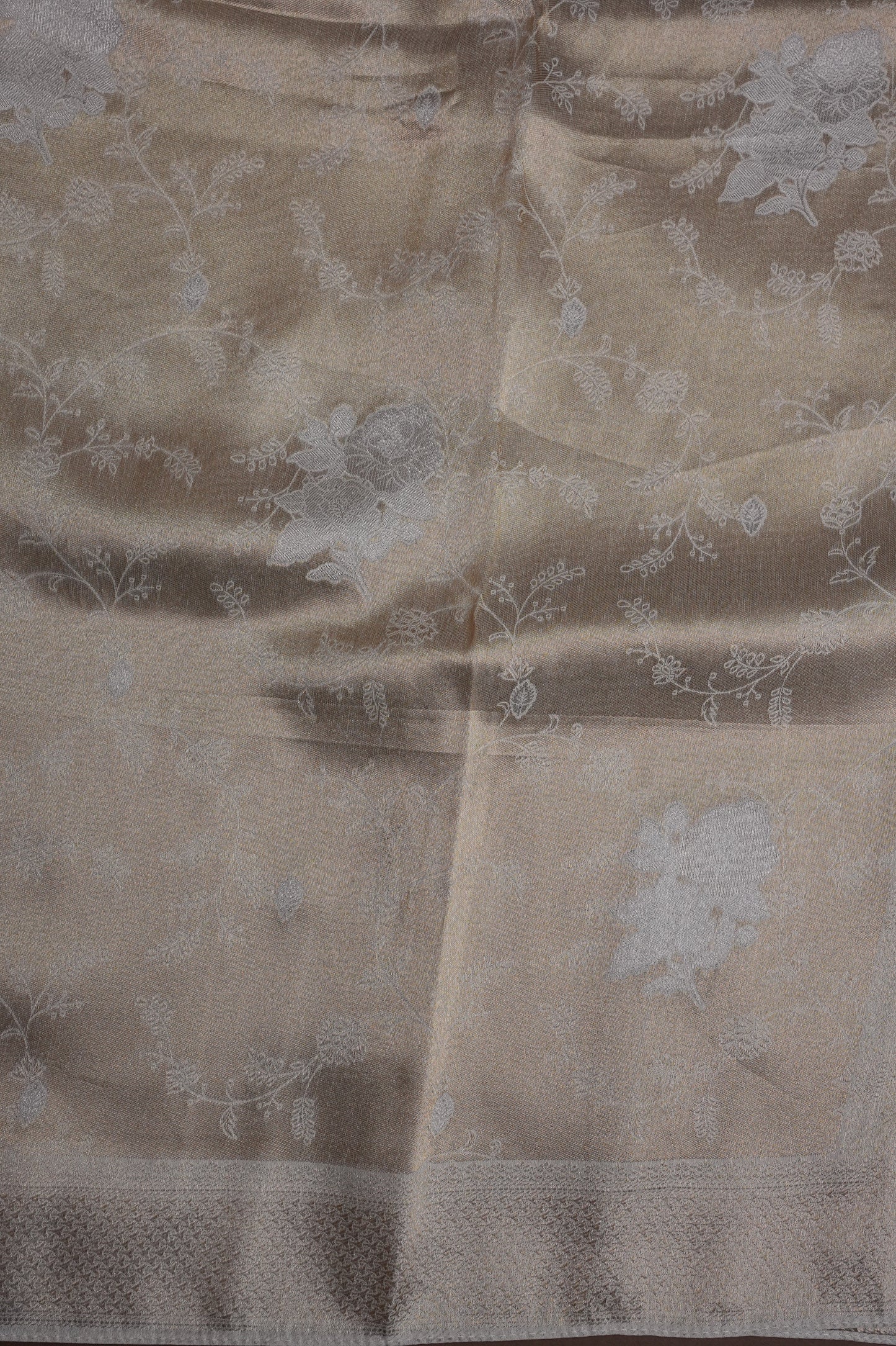 Soft Banarasi Silk Saree - Half White