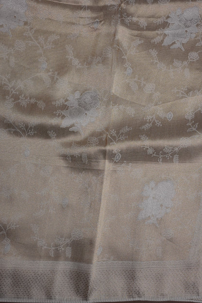 Soft Banarasi Silk Saree - Half White