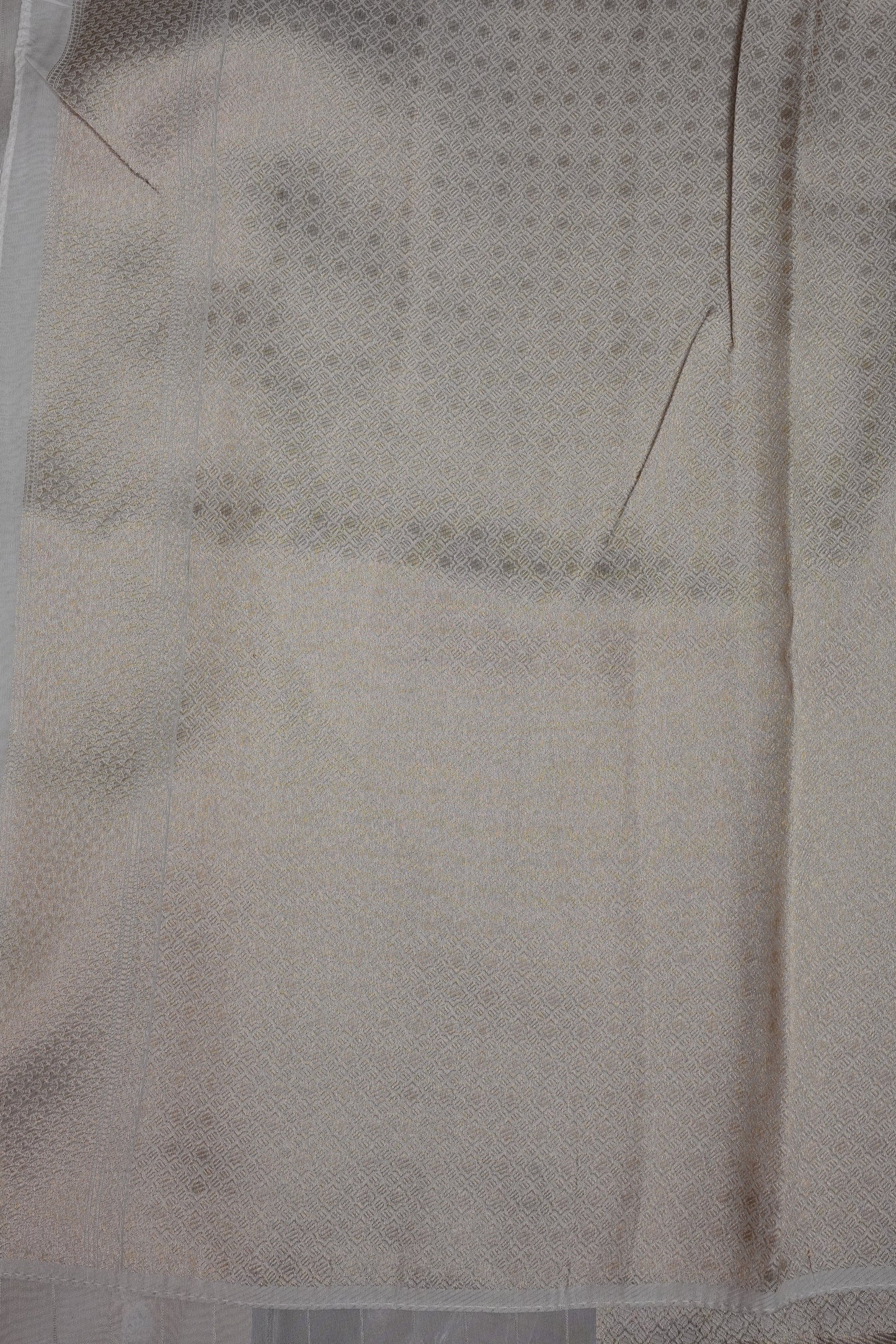 Soft Banarasi Silk Saree - Half White