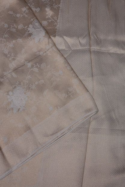 Soft Banarasi Silk Saree - Half White