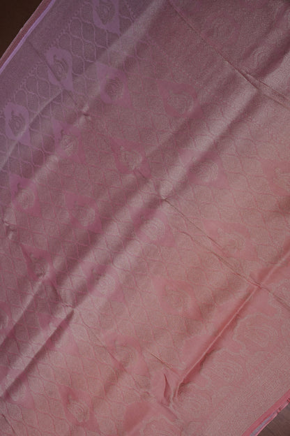 Soft Banarasi Silk Saree - Peach
