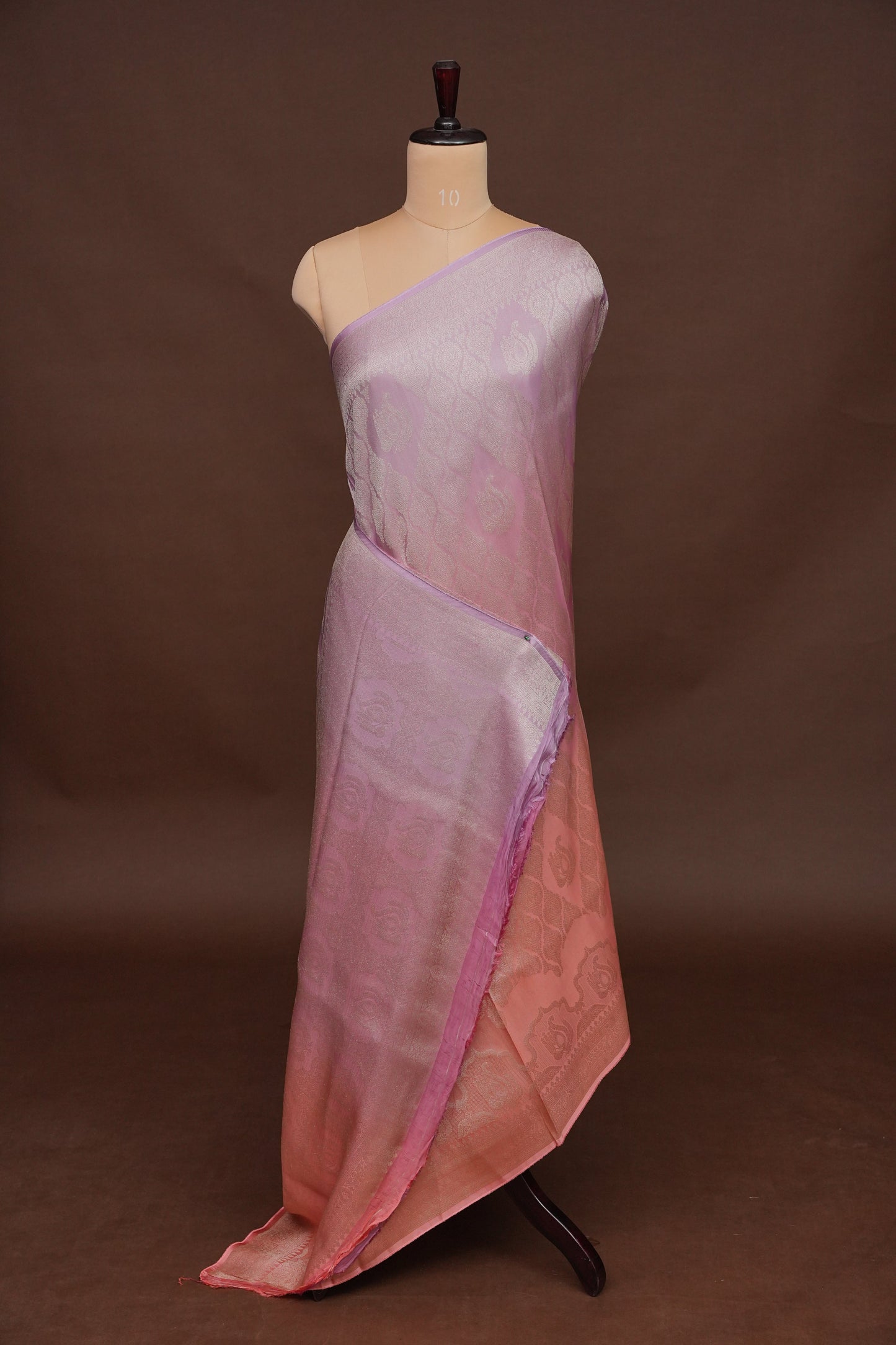 Soft Banarasi Silk Saree - Peach