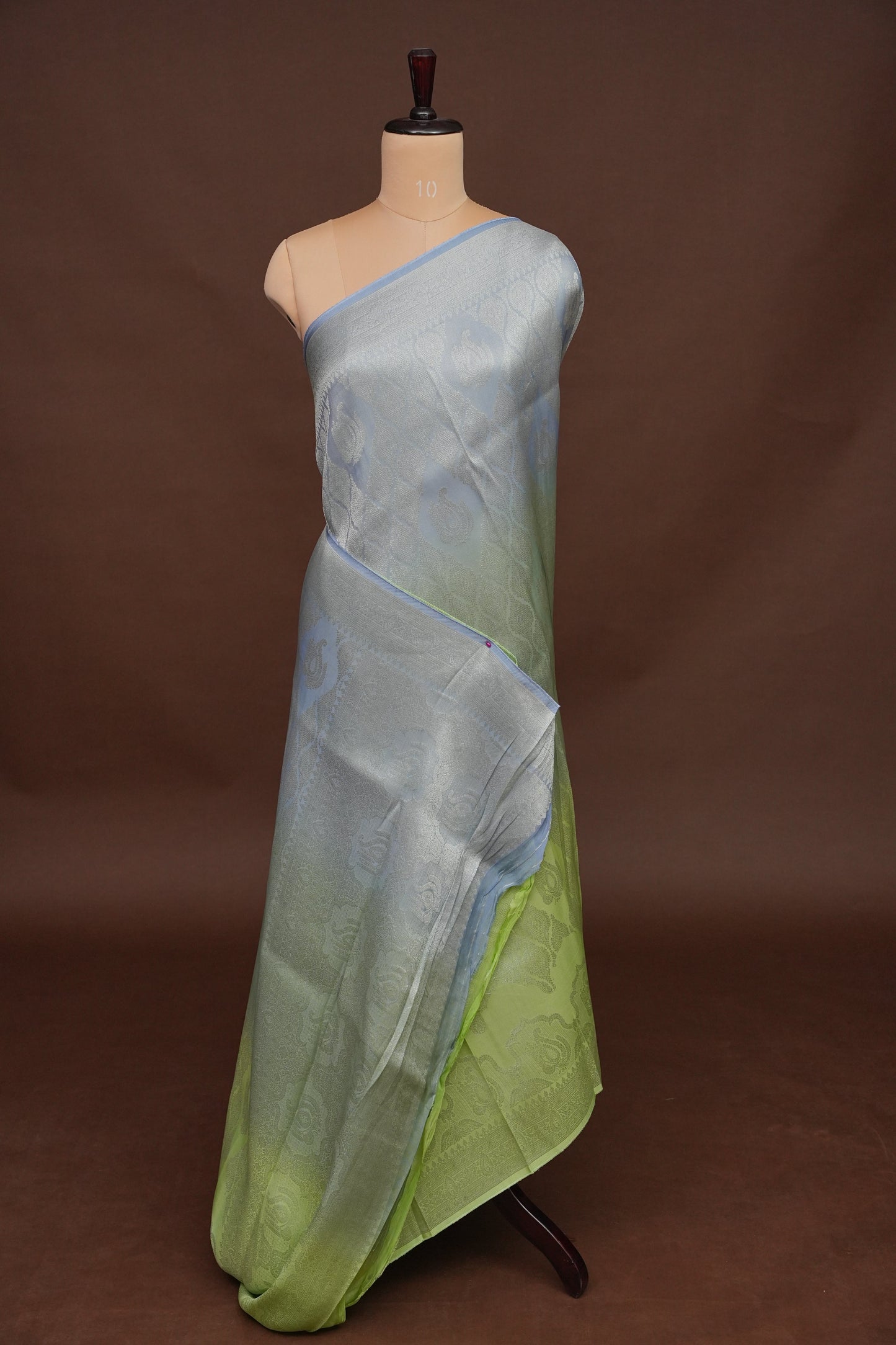 Soft Banarasi Silk Saree - Pastel Green