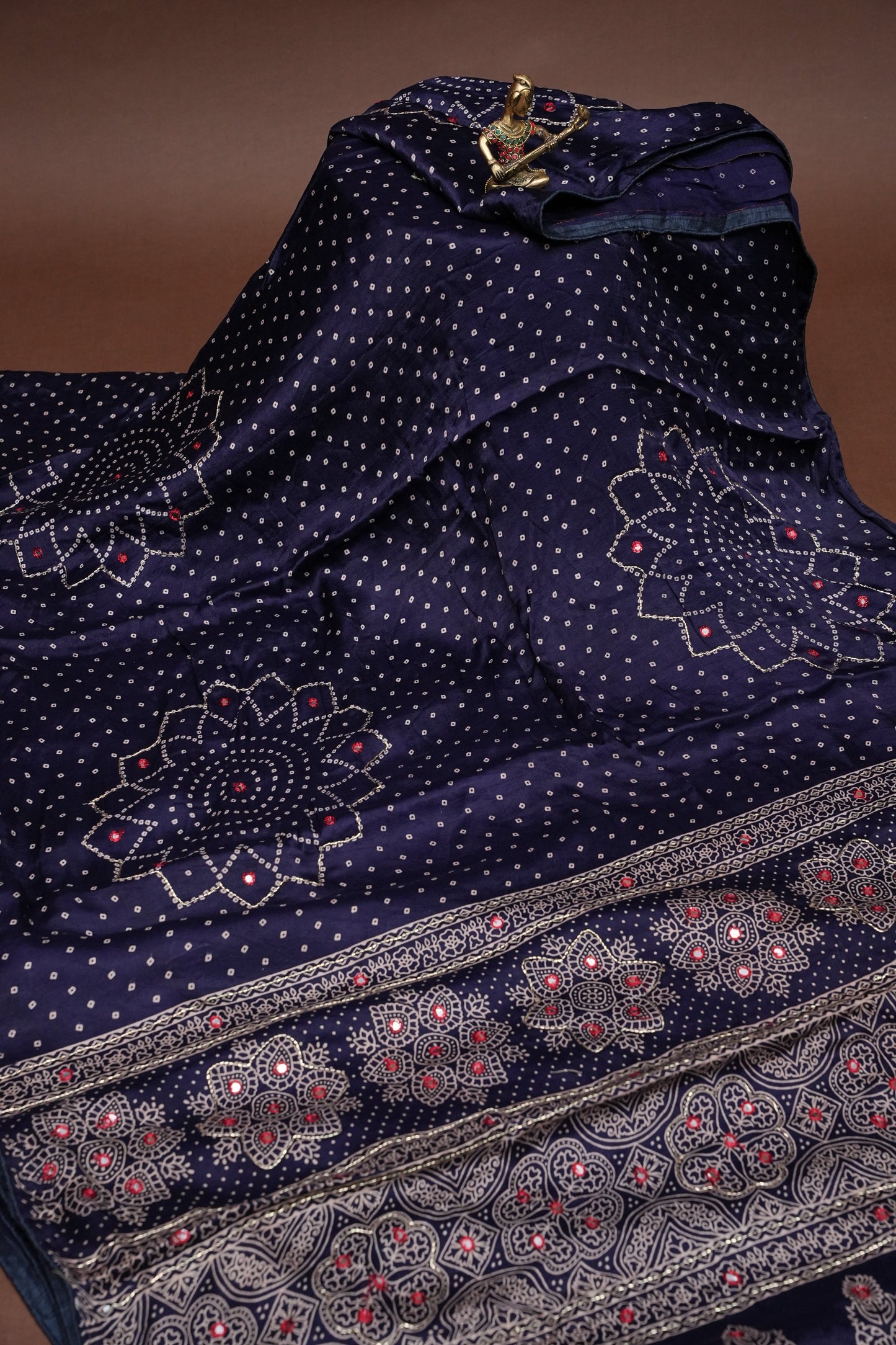Gajji Silk Saree-Blue