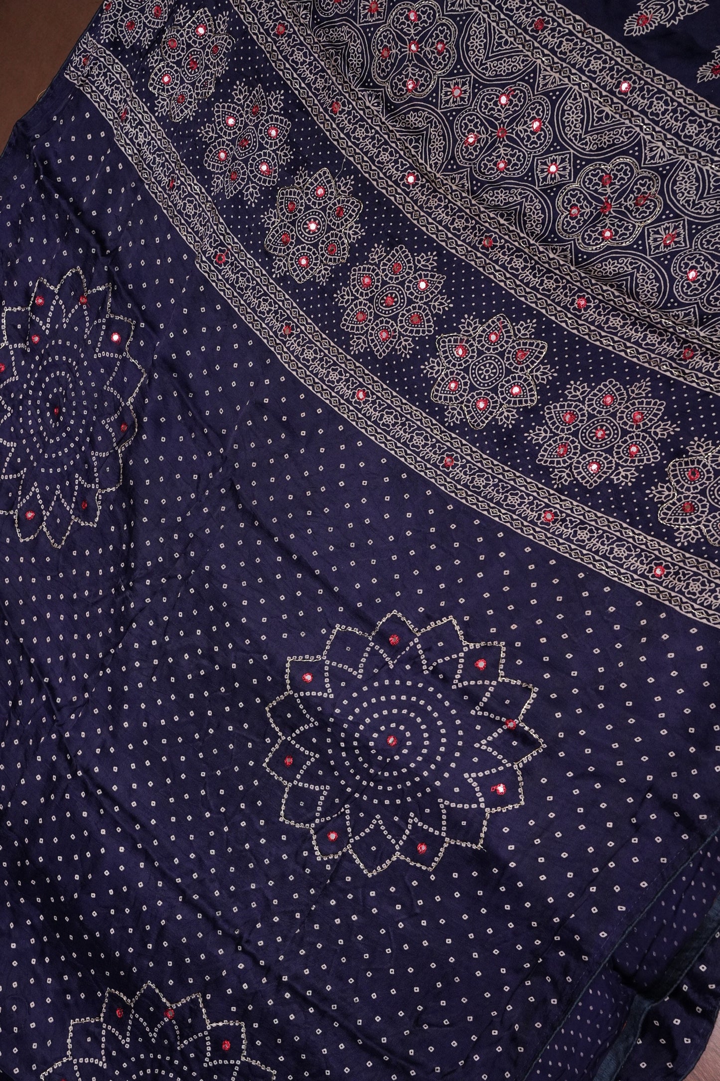 Gajji Silk Saree-Blue