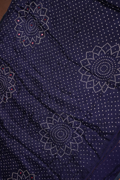 Gajji Silk Saree-Blue
