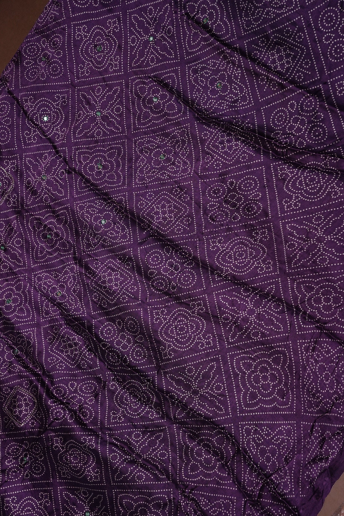 Gajji Silk Saree-Deep Purple