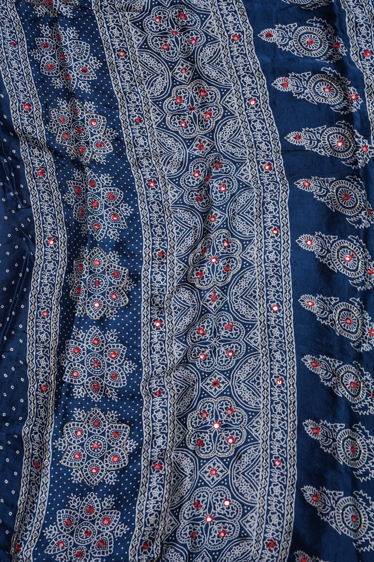 Gajji Silk Saree-Indigo Blue