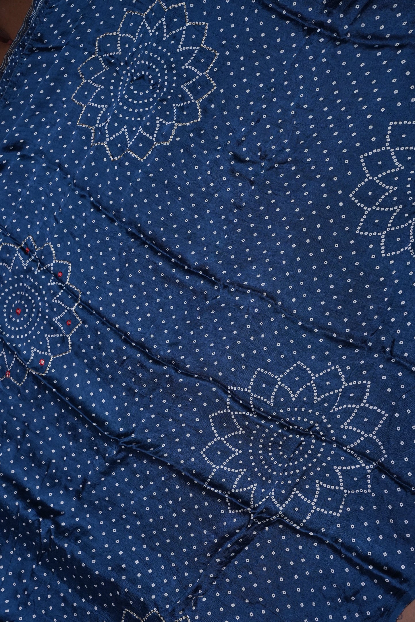 Gajji Silk Saree-Indigo Blue
