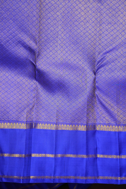 Pure Kanchipuram Silk Saree with Gold Zari - Royal Blue