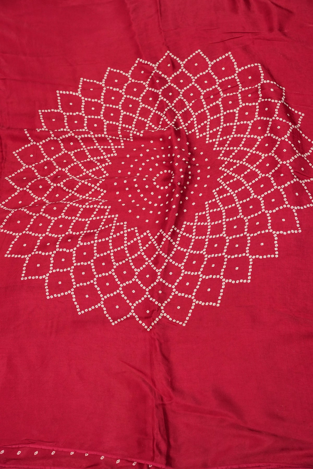 Gajji Silk Saree with Bandhani Prints - Maroon
