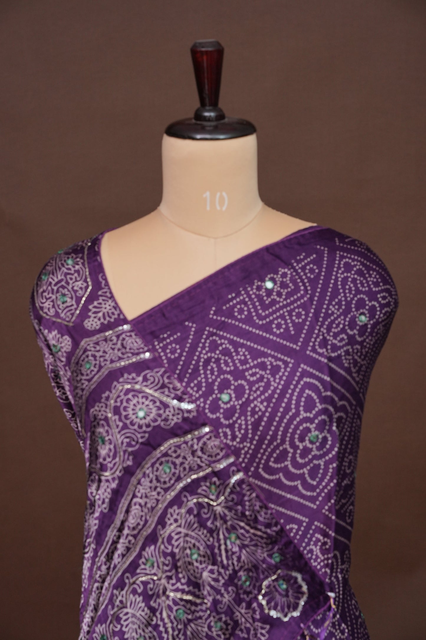 Gajji Silk Saree-Deep Purple