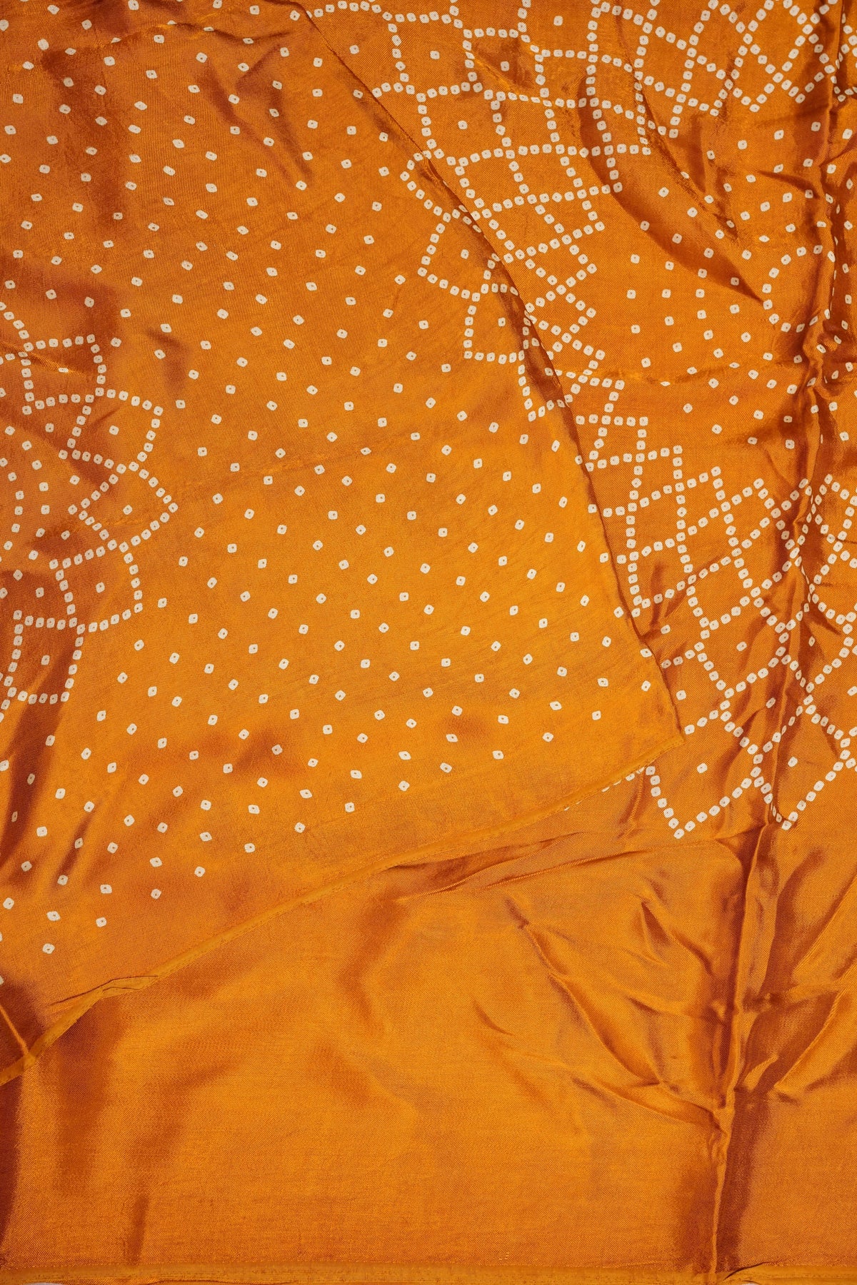 Gajji Silk Saree with Bandhani Prints - Mustard