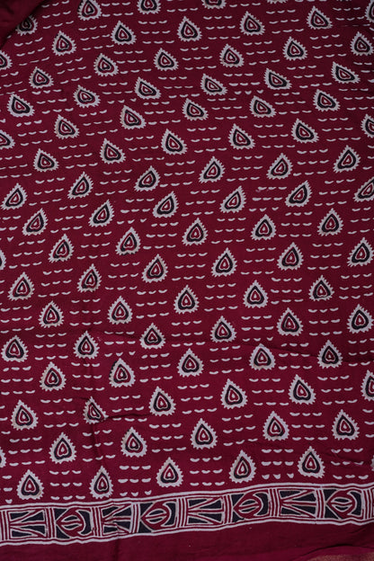Bandhini Garchola Saree - Maroon