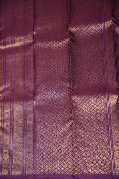 Purple & Deep Purple Pure Kanchipuram Silk Saree|Silk Mark Certified
